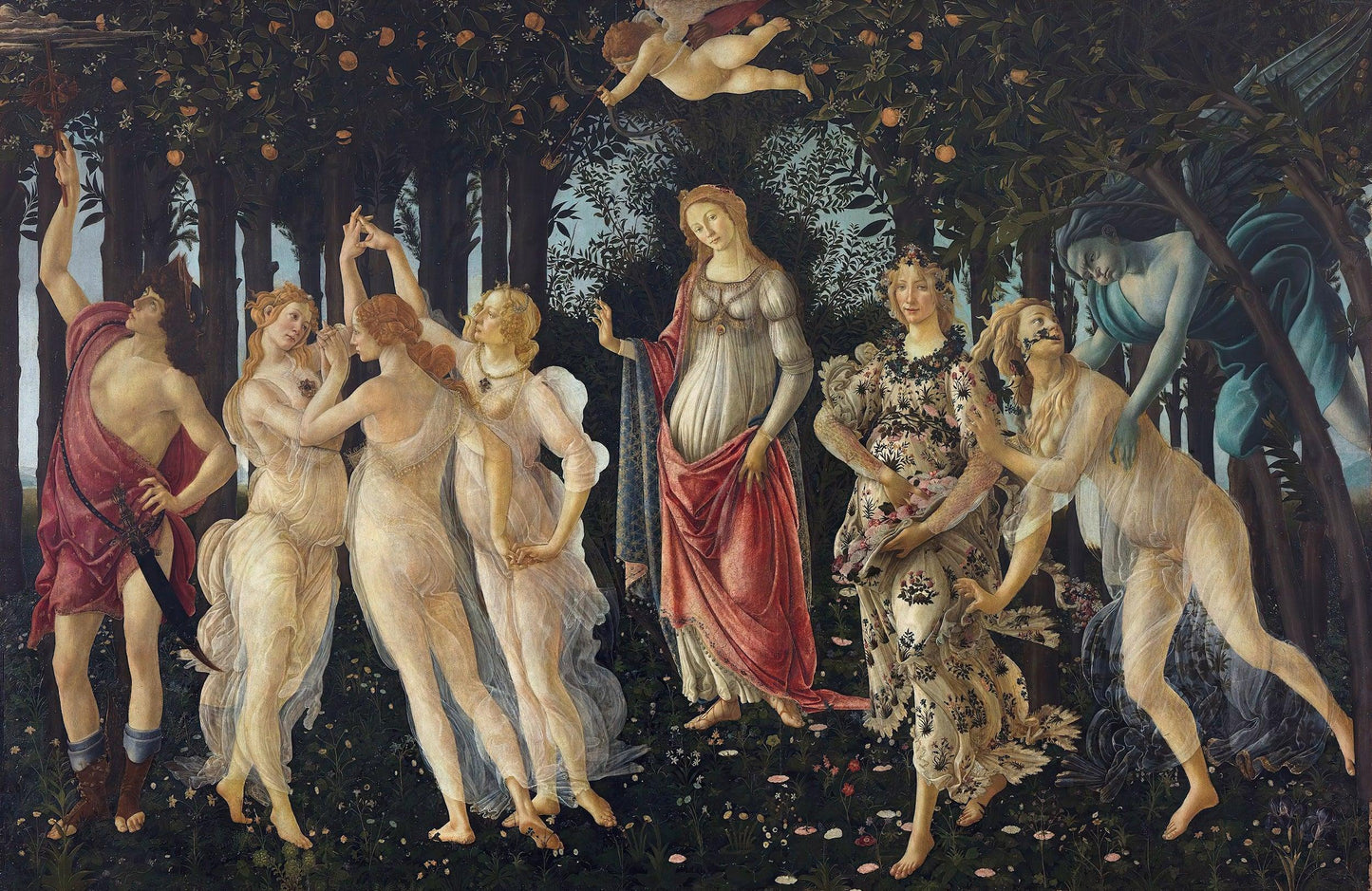 Botticelli - Primavera | Effetto lucido - Materico