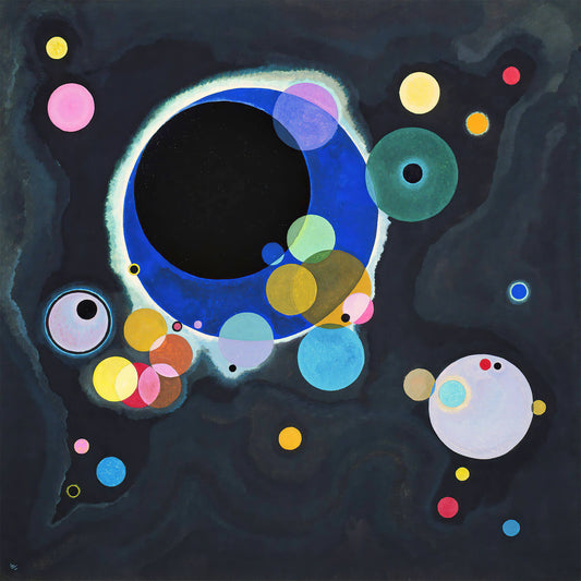 Kandinsky - Cerchi | Stampa piatta HD o in 3D