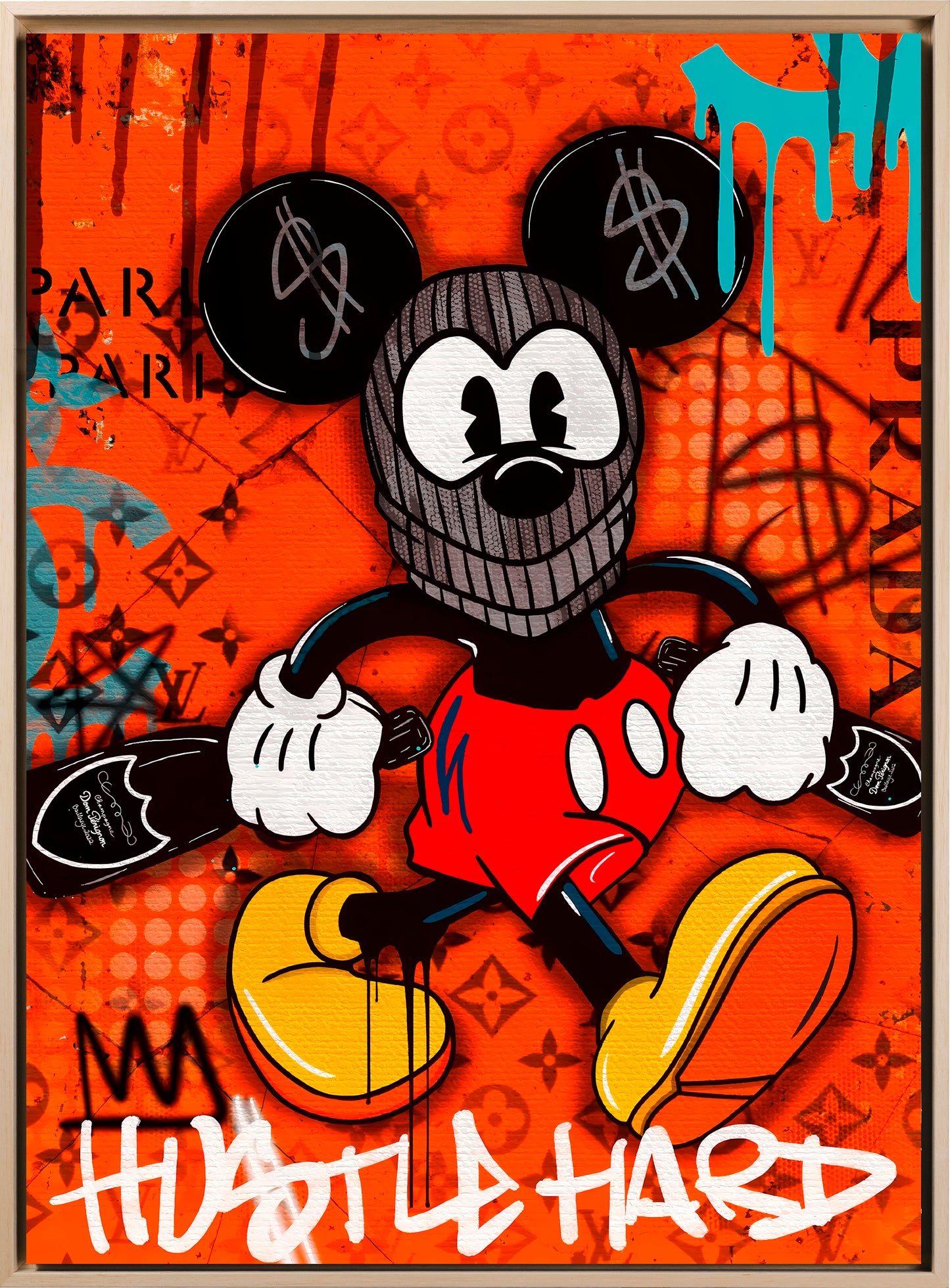 Street art - Ladro paperino | Stampa piatta HD o in 3D