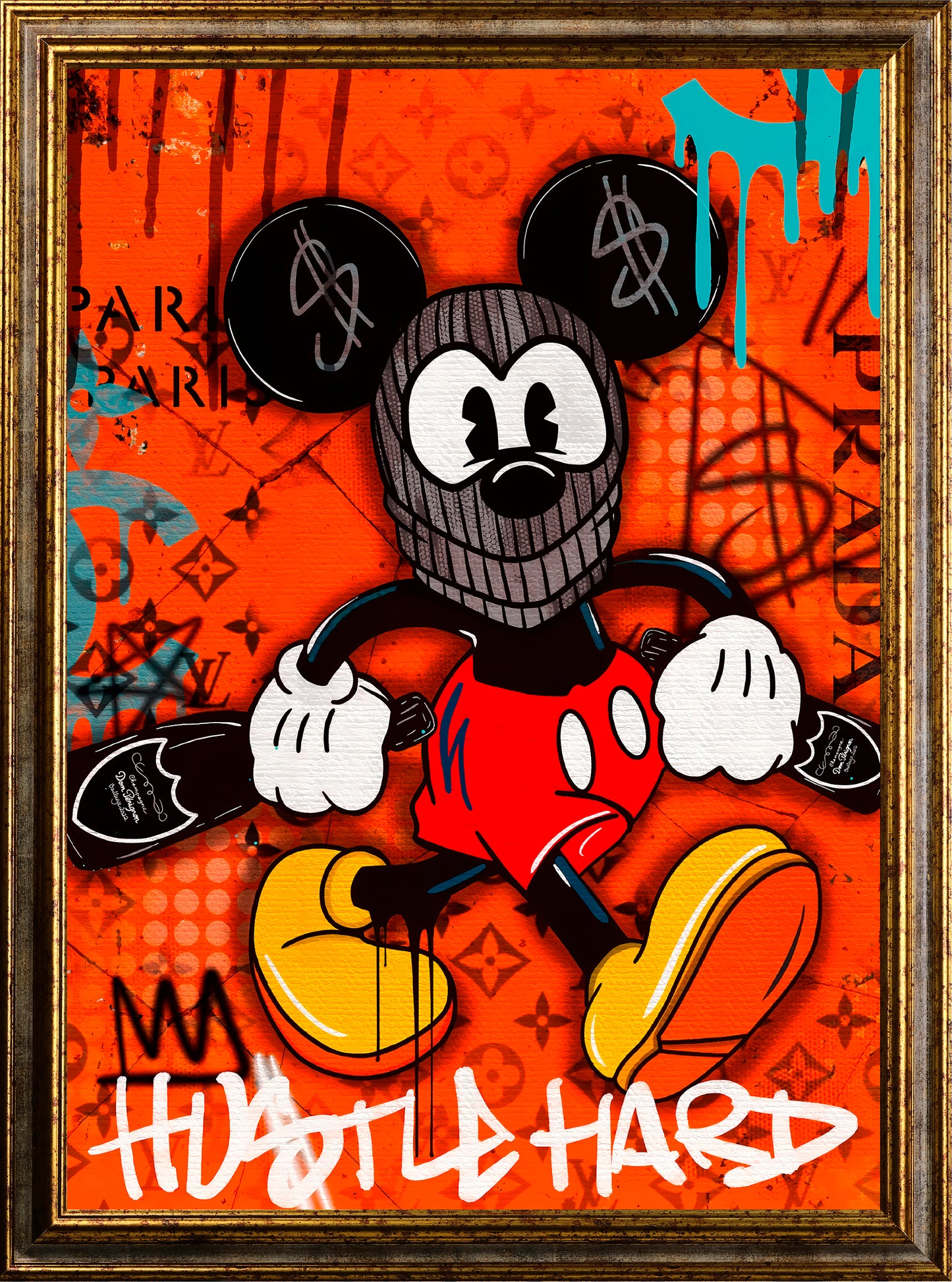 Street art - Ladro paperino | Stampa piatta HD o in 3D