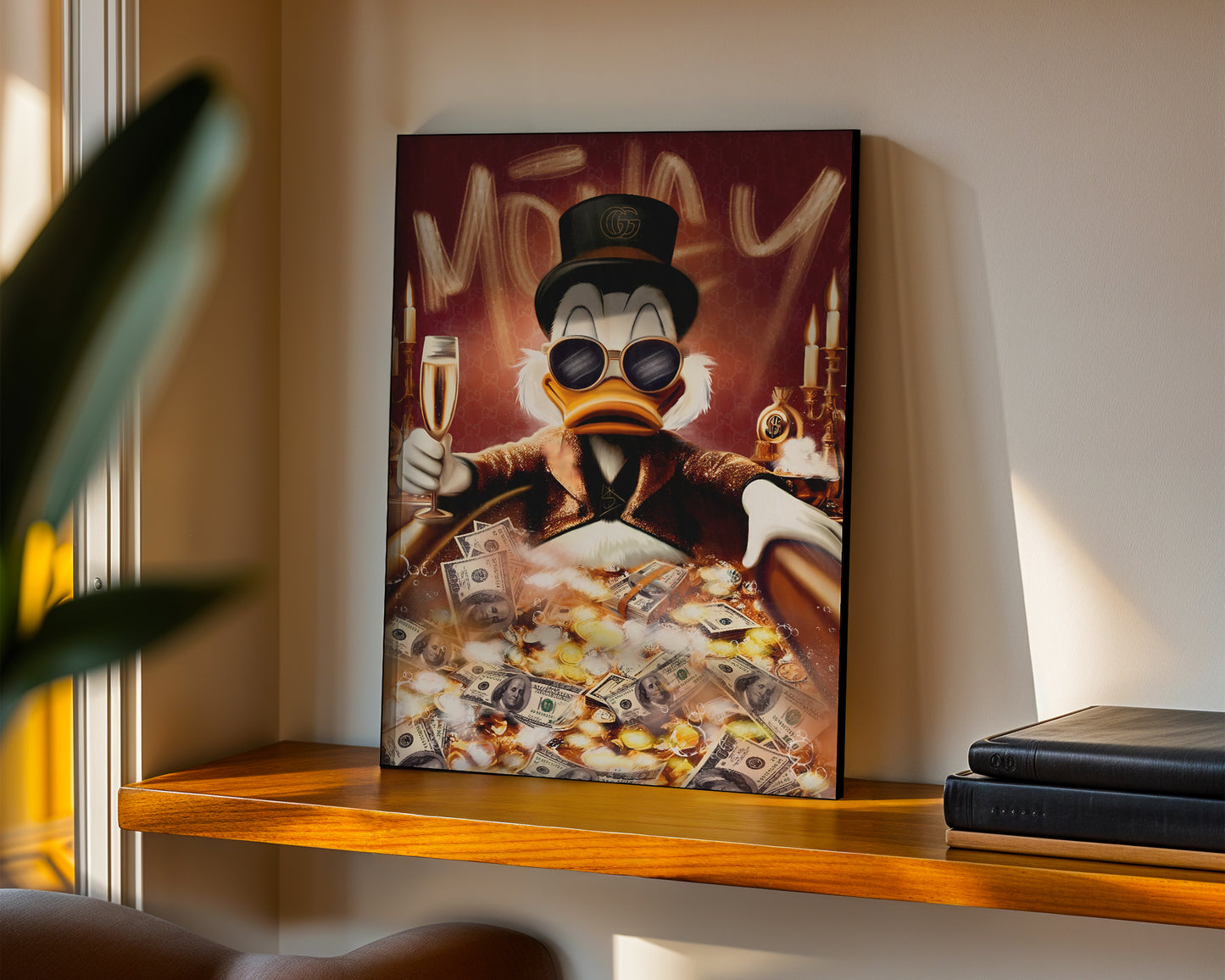 Street art - Paperone in vasca | Effetto lucido