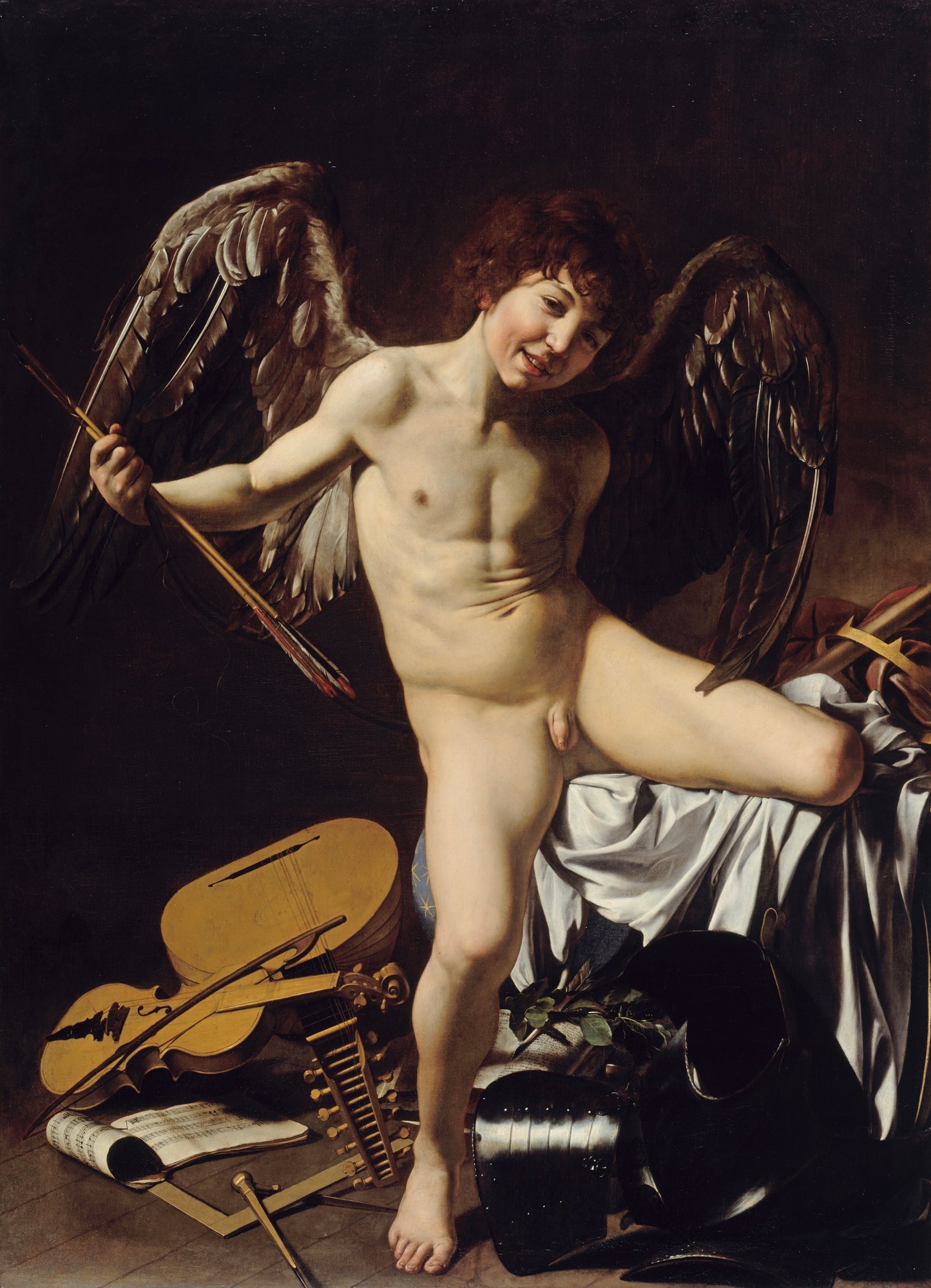 Caravaggio - Il giovane Cupido | Stampa piatta HD o in 3D