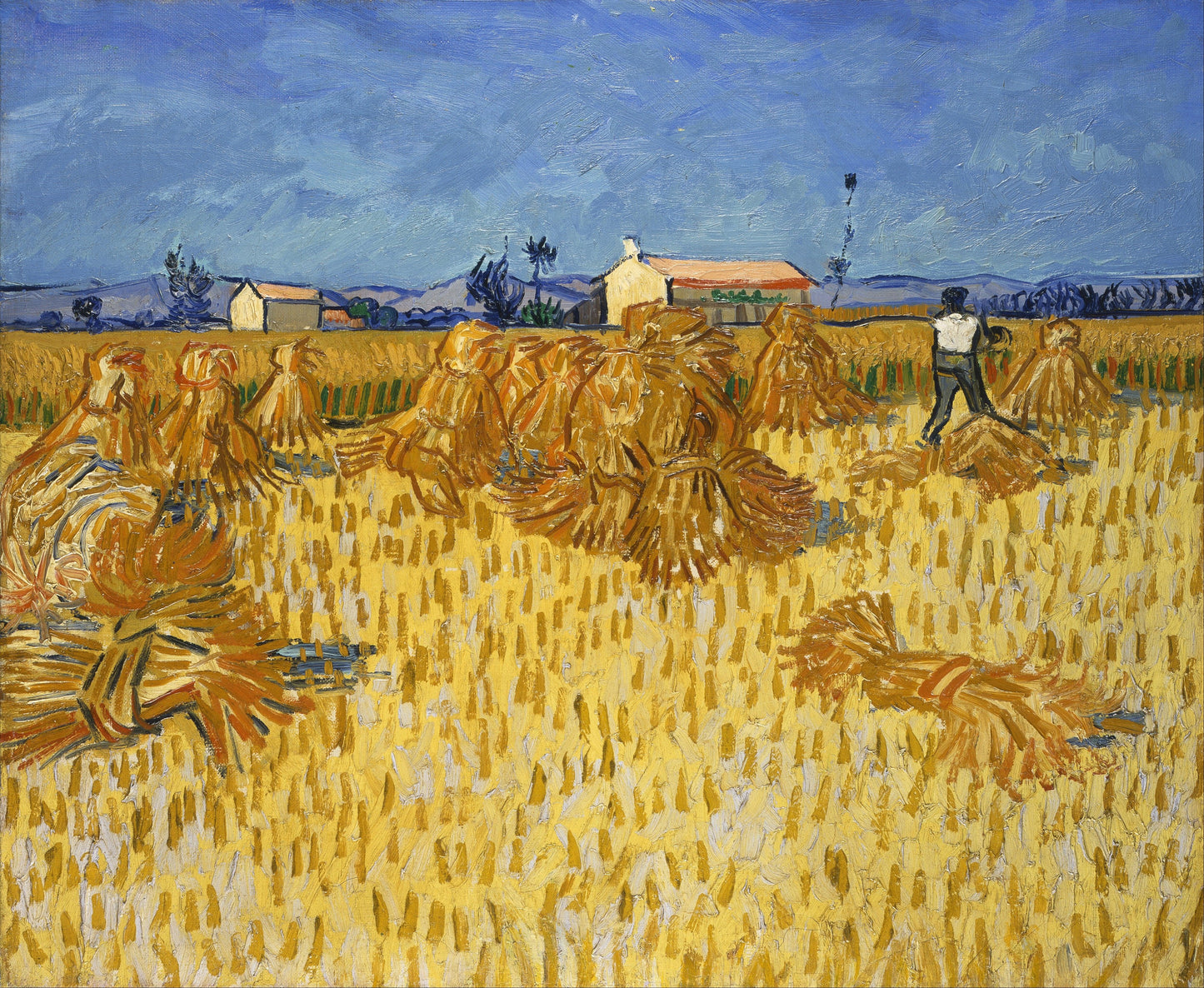 Van Gogh - La mietitura in Provenza | Stampa piatta HD o in 3D - Materico