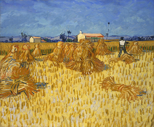 Van Gogh - La mietitura in Provenza | Stampa piatta HD o in 3D - Materico