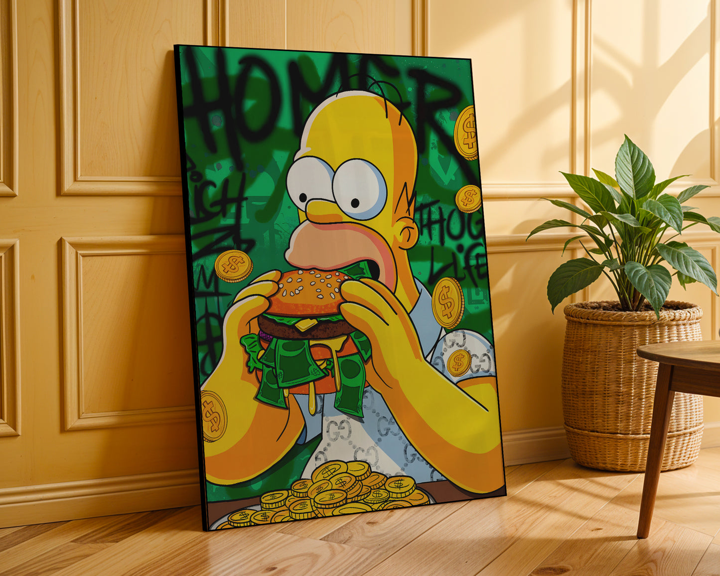Street art - Homer | Effetto lucido