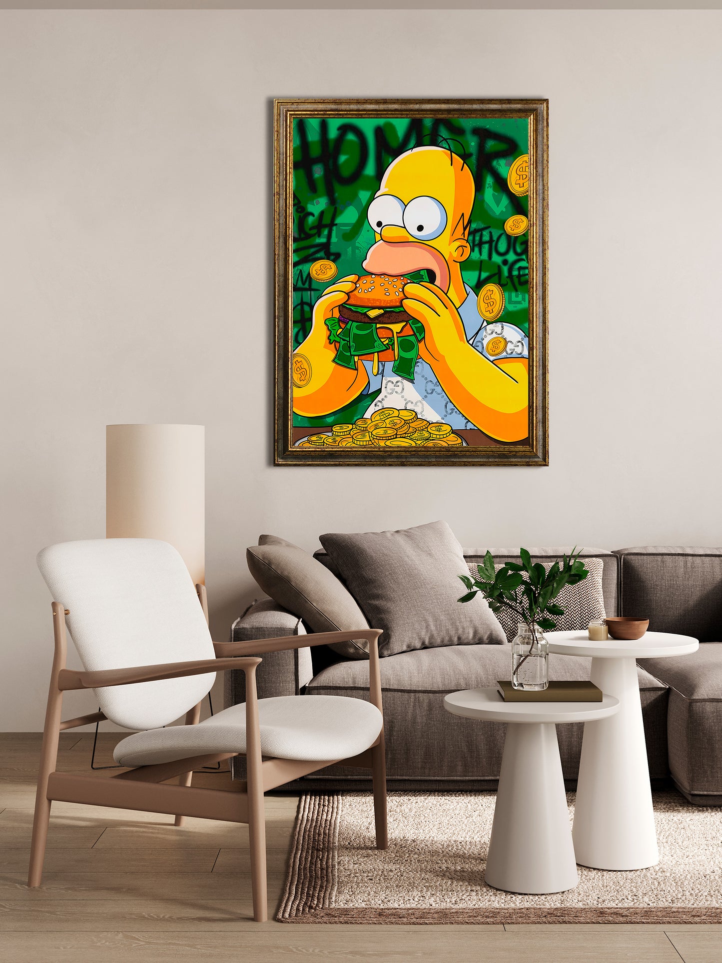 Street art - Homer | Effetto lucido