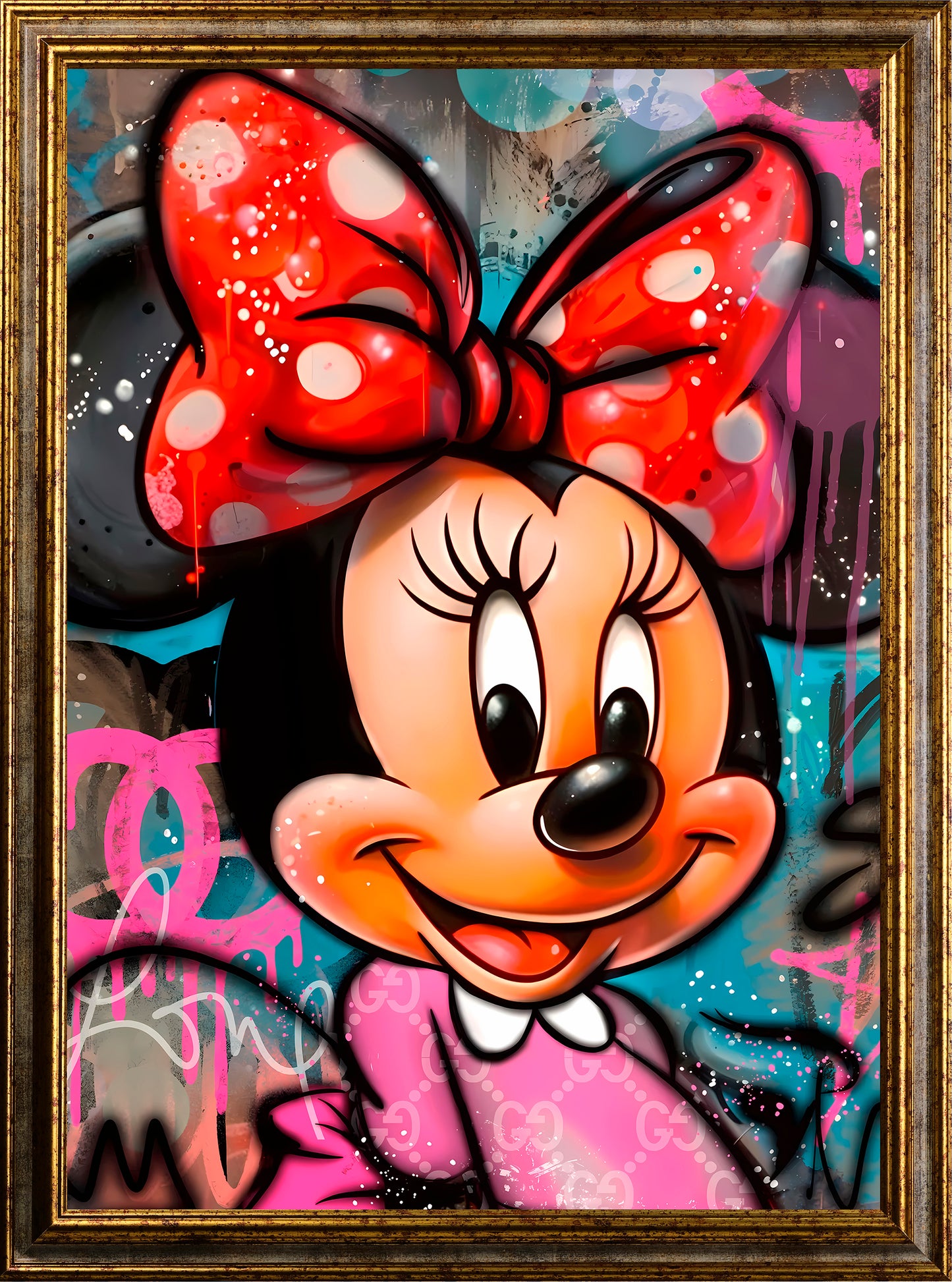 Street art - Topolina | Effetto lucido