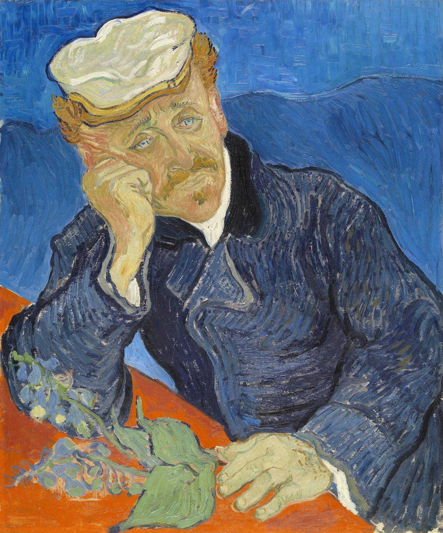 Van Gogh - Ritratto del dottor Gachet | Stampa piatta HD o in 3D - Materico