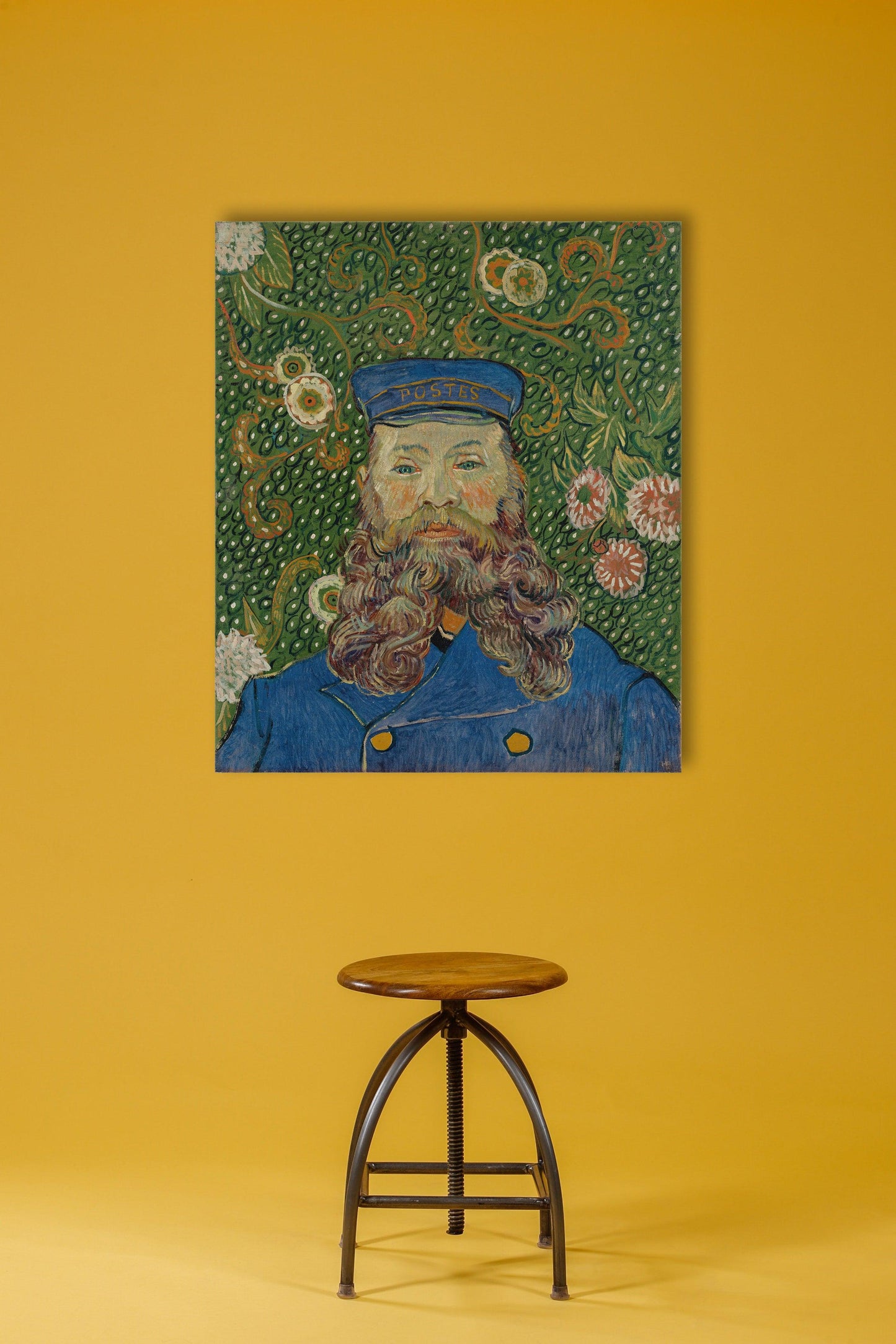 Van Gogh - Ritratto del postino Joseph Roulin | Stampa piatta HD o in 3D - Materico