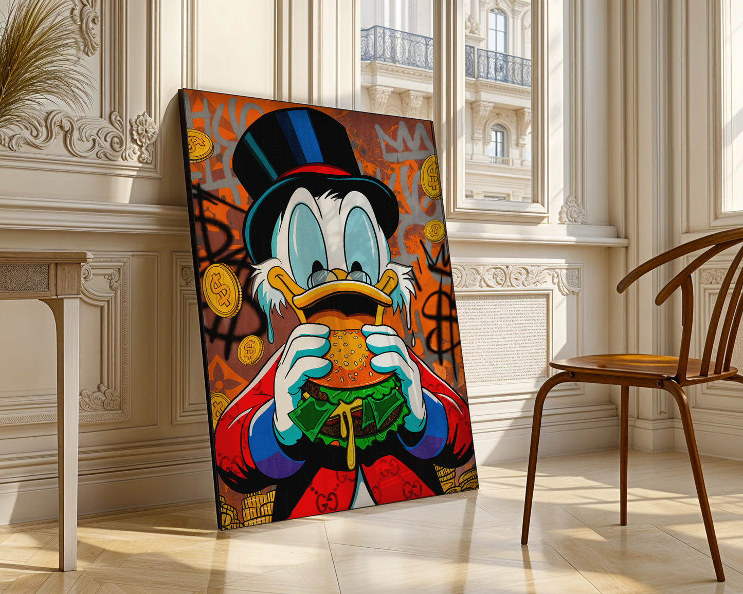 Street art - Paperone street art | Stampa piatta HD o in 3D
