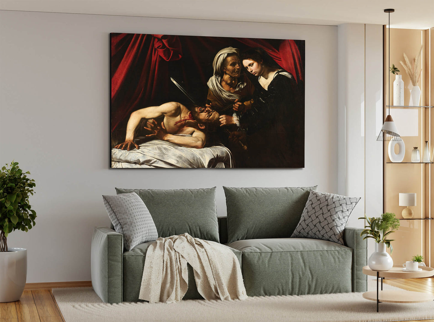 Caravaggio - Giuditta decapita Oloferne | Stampa piatta HD o in 3D