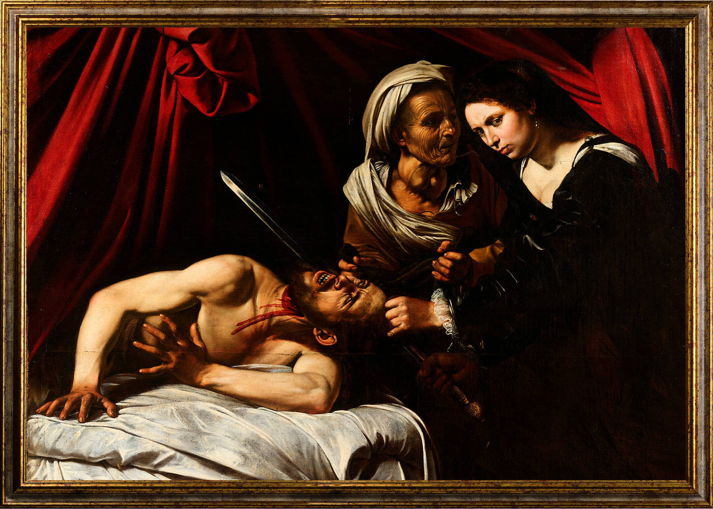 Caravaggio - Giuditta decapita Oloferne | Stampa piatta HD o in 3D
