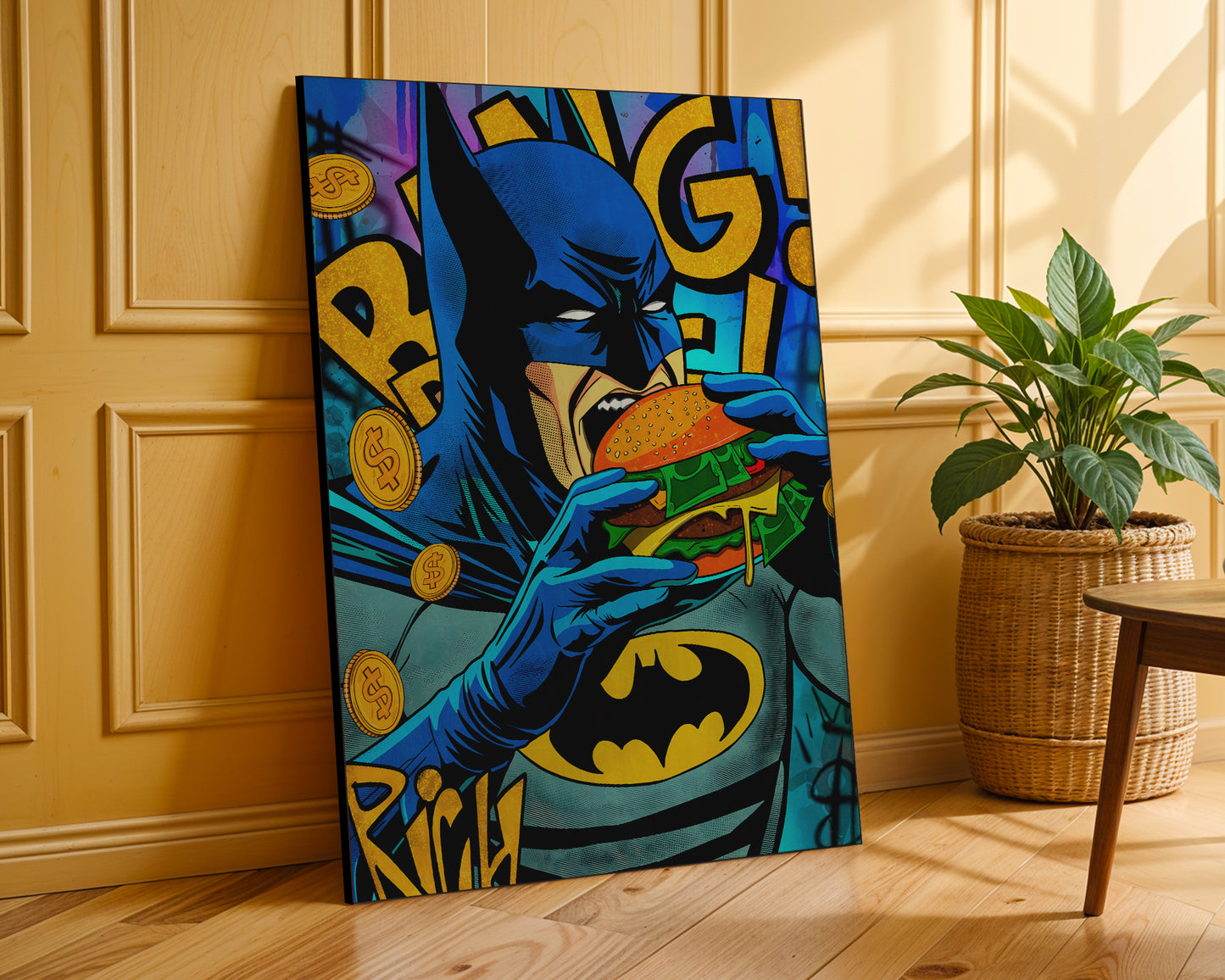 Street art - Batman | Stampa piatta HD o in 3D