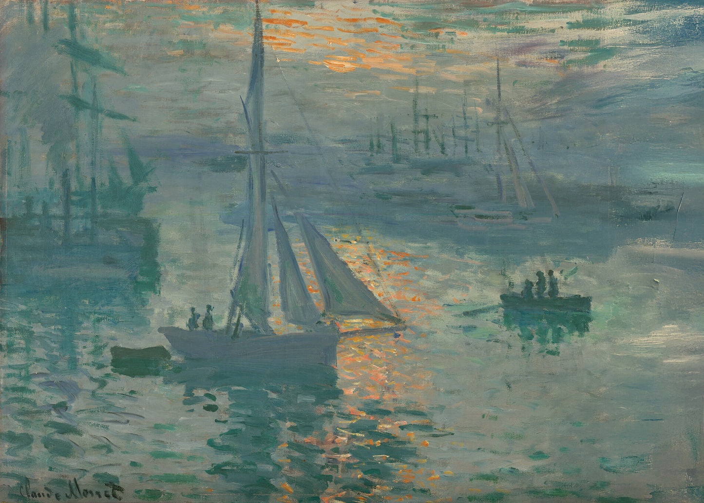 Monet - Water Lilies by Day | Glossy Effect