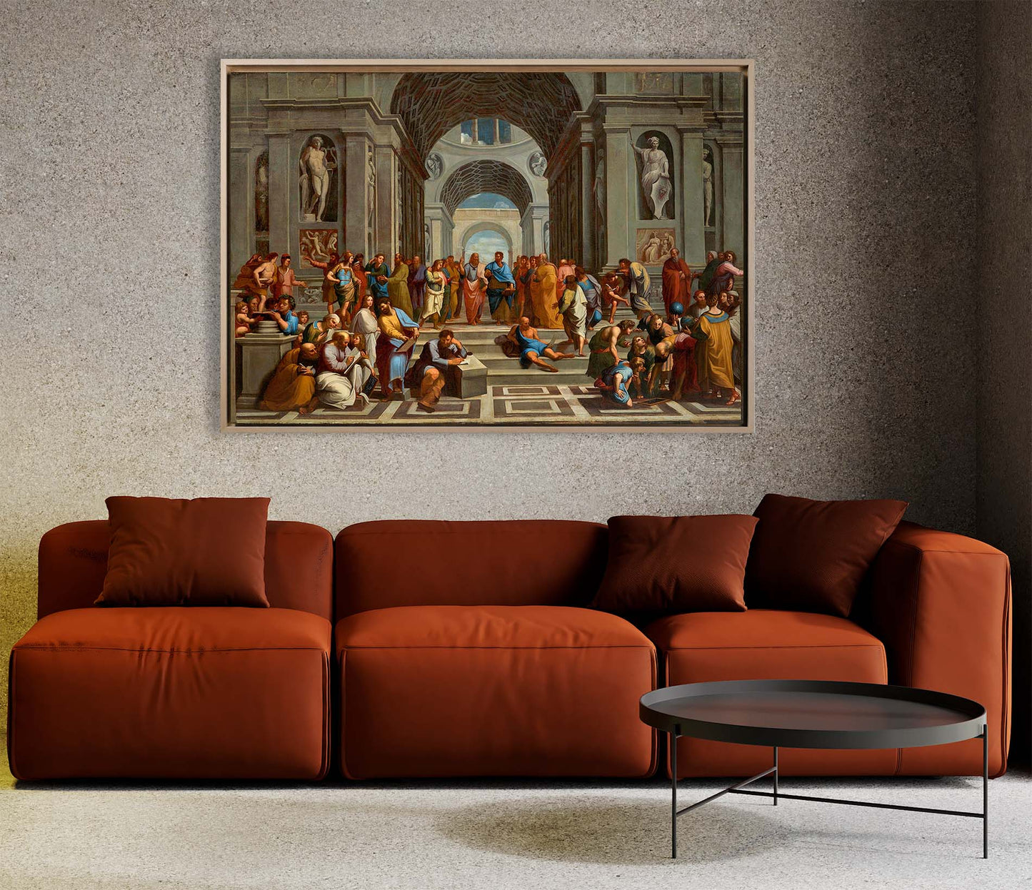 Raffaello - La Scuola di Atene | Stampa piatta HD o in 3D