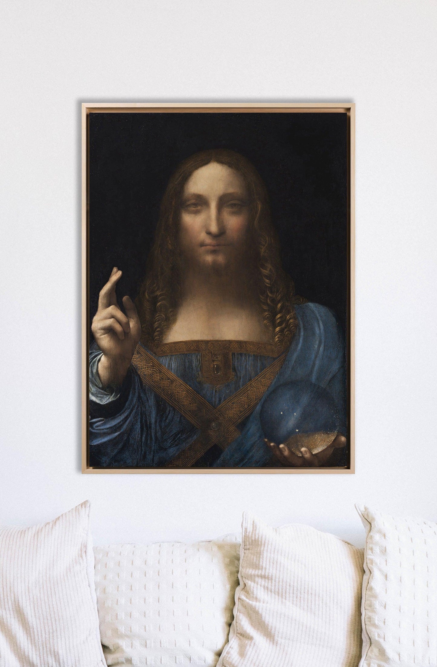 Da Vinci - Salvator mundi | Effetto lucido - Materico
