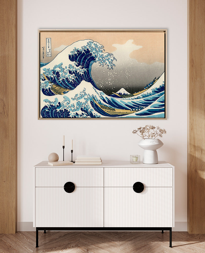 Hokusai - Onda di Hokusai | Stampa piatta HD o in 3D