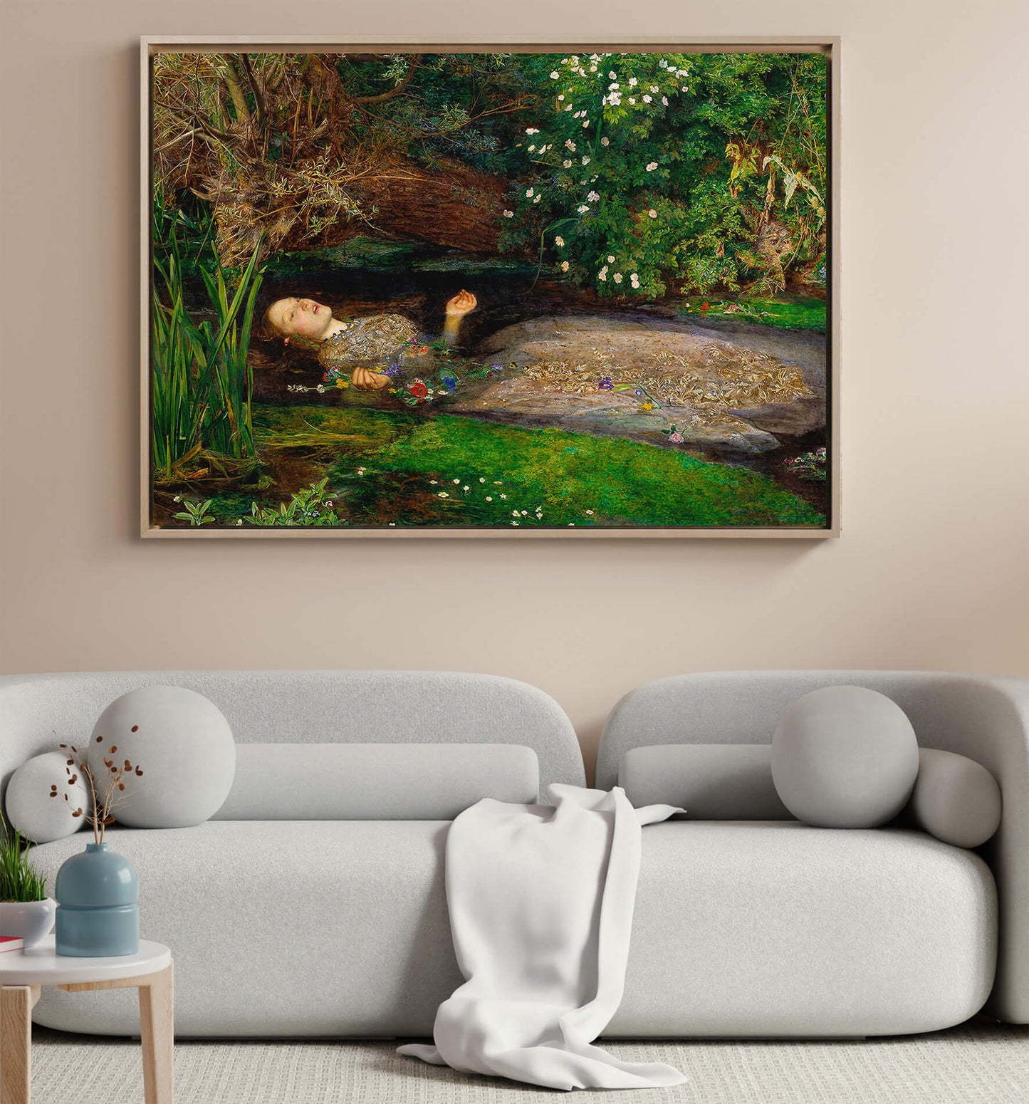 John Everett Millais - Ophelia | Stampa piatta HD o in 3D