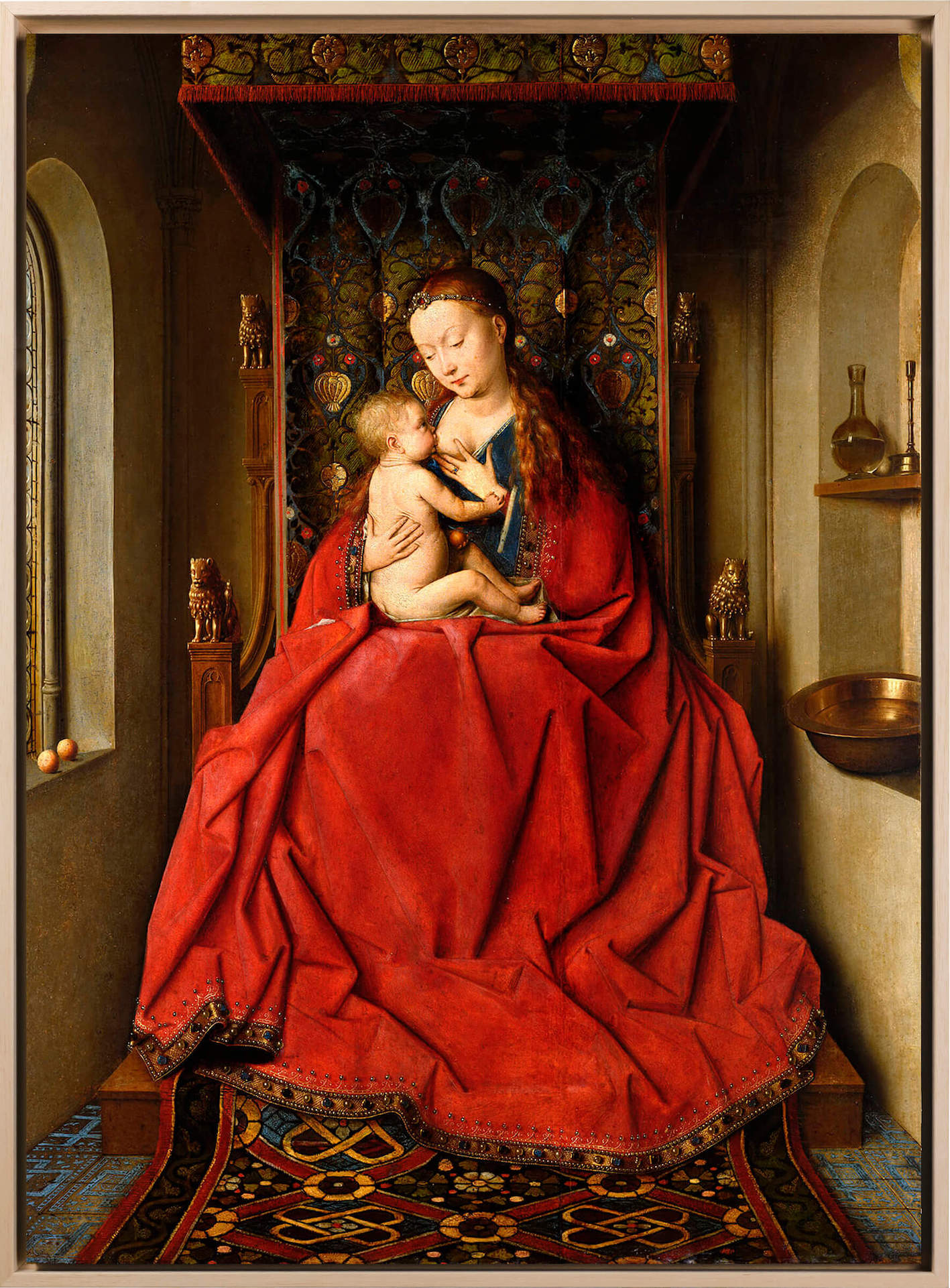 Jan Van Eyck- Lucca madonna | Stampa piatta HD o in 3D