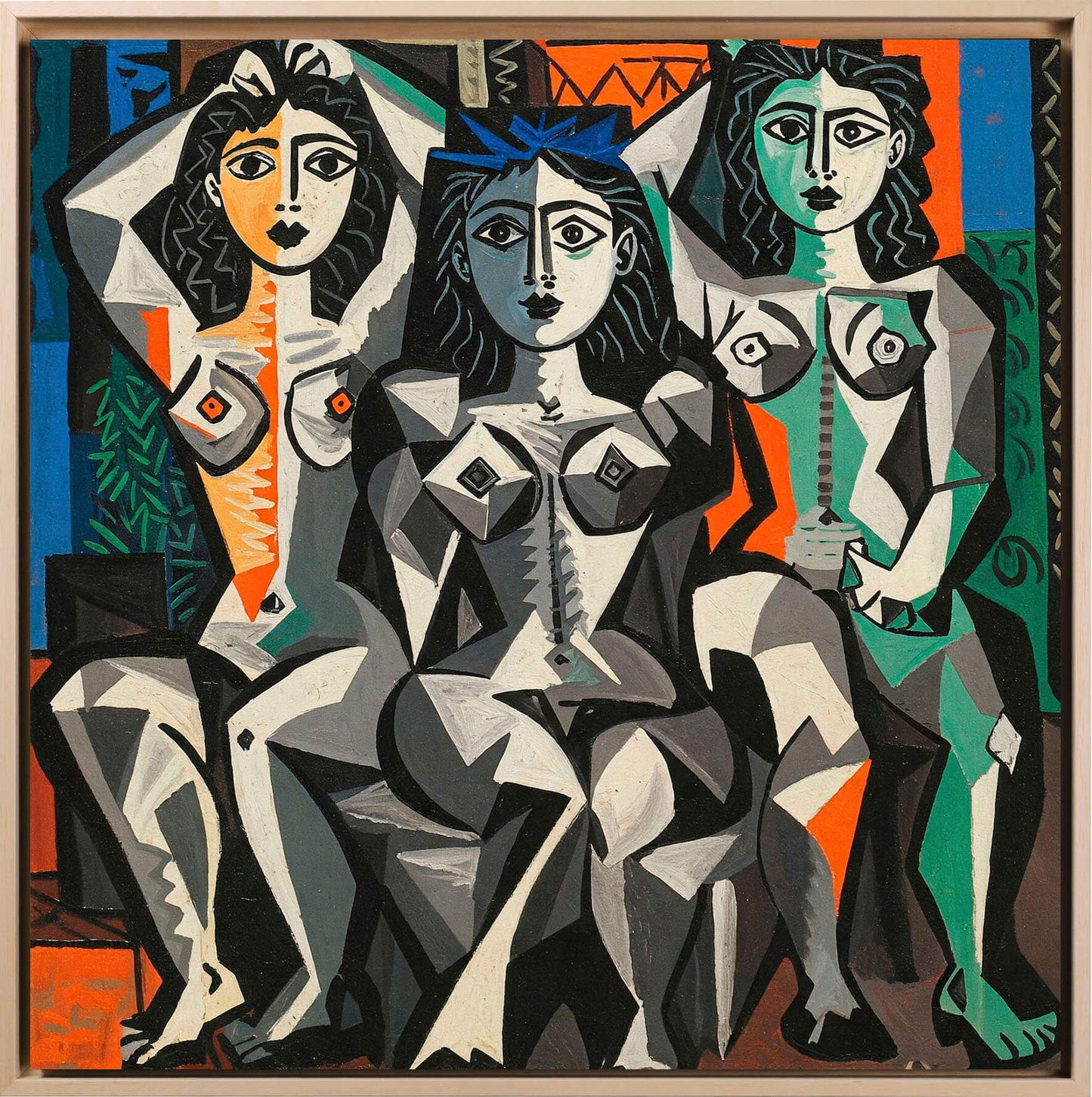 Ispirazione Picasso - Corpi femminili | Stampa piatta HD o in 3D