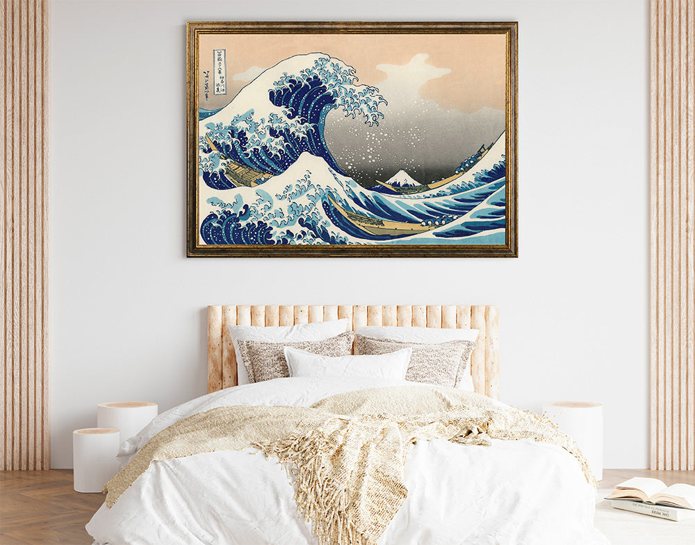 Hokusai - Onda di Hokusai | Stampa piatta HD o in 3D