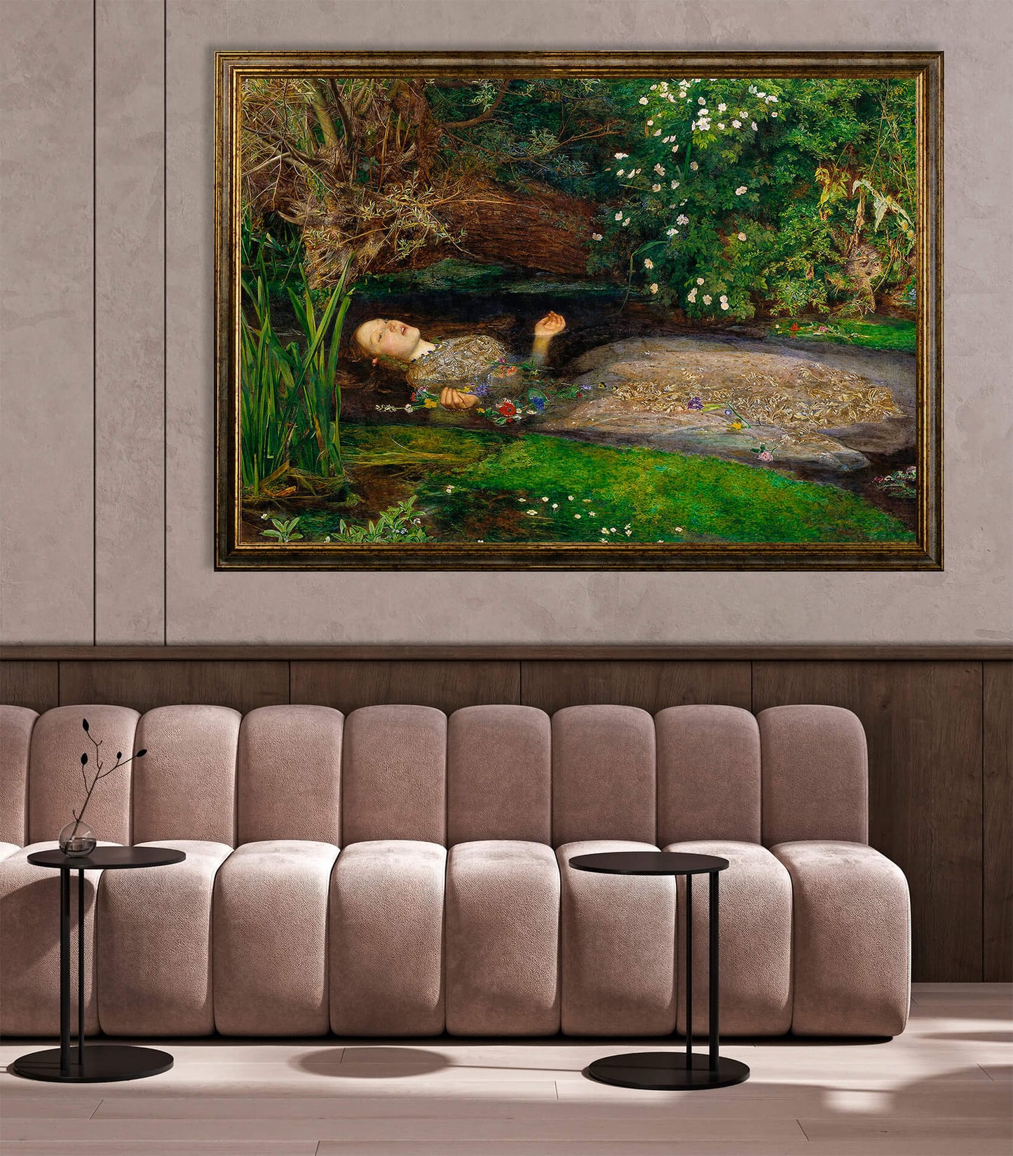 John Everett Millais - Ophelia | Stampa piatta HD o in 3D