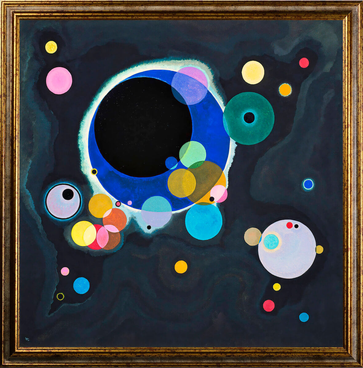 Kandinsky- Cerchi| Stampa piatta HD o in 3D