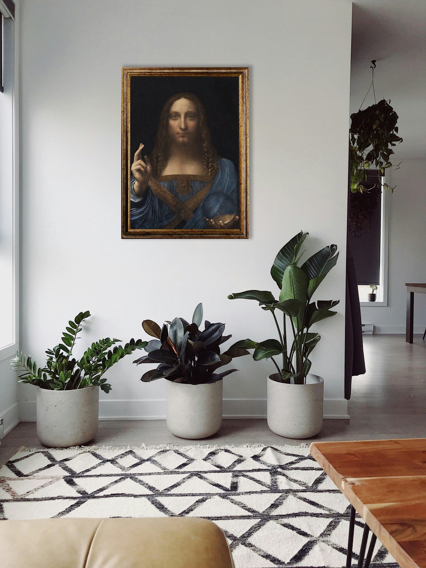 Da Vinci - Salvator mundi | Effetto lucido - Materico