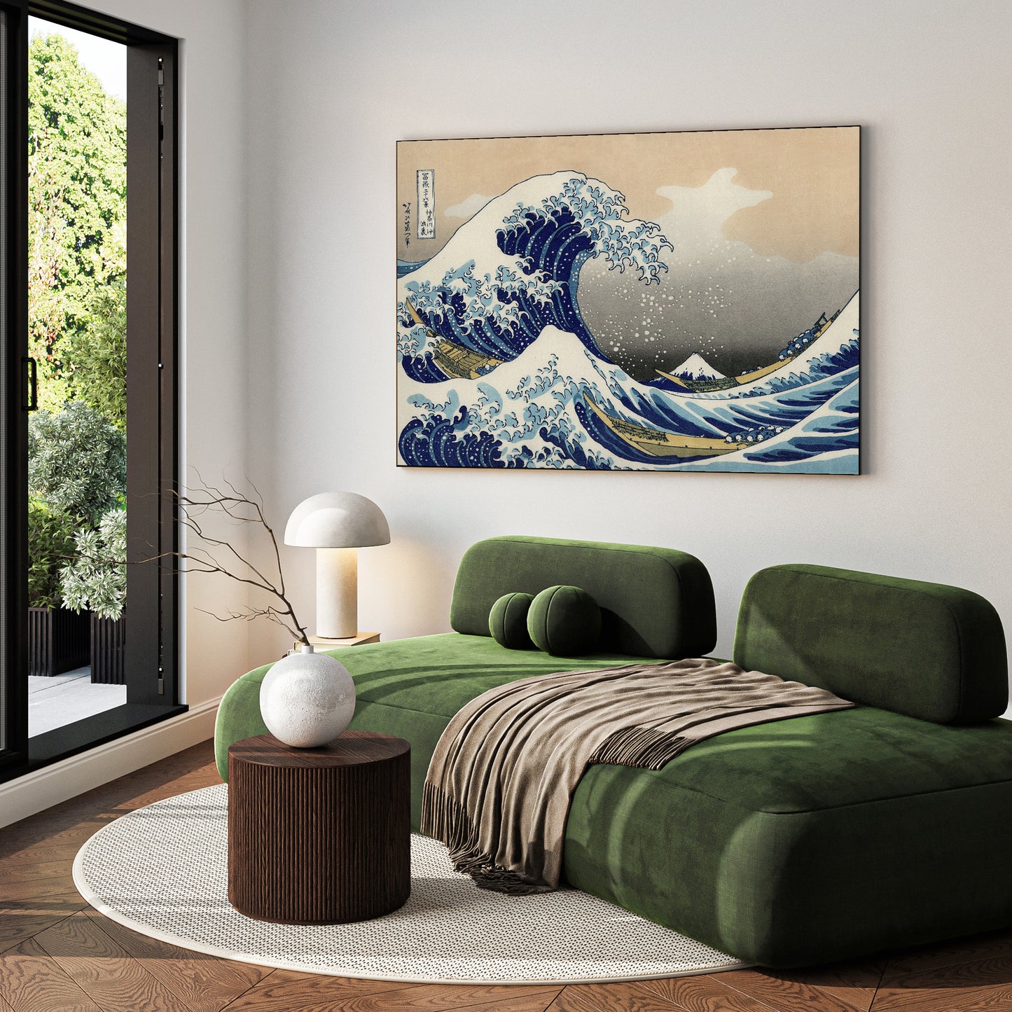 Hokusai - Onda di Hokusai | Stampa piatta HD o in 3D