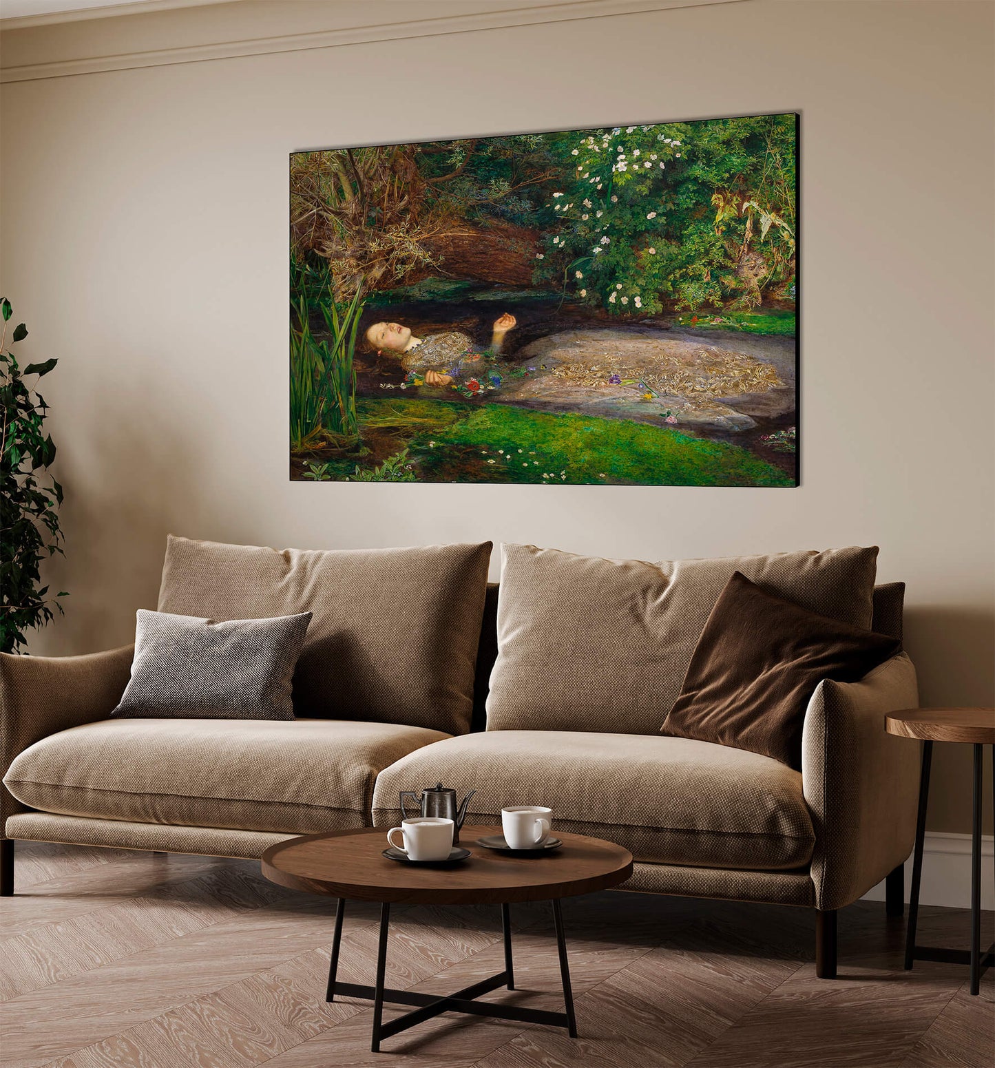 John Everett Millais - Ophelia | Stampa piatta HD o in 3D