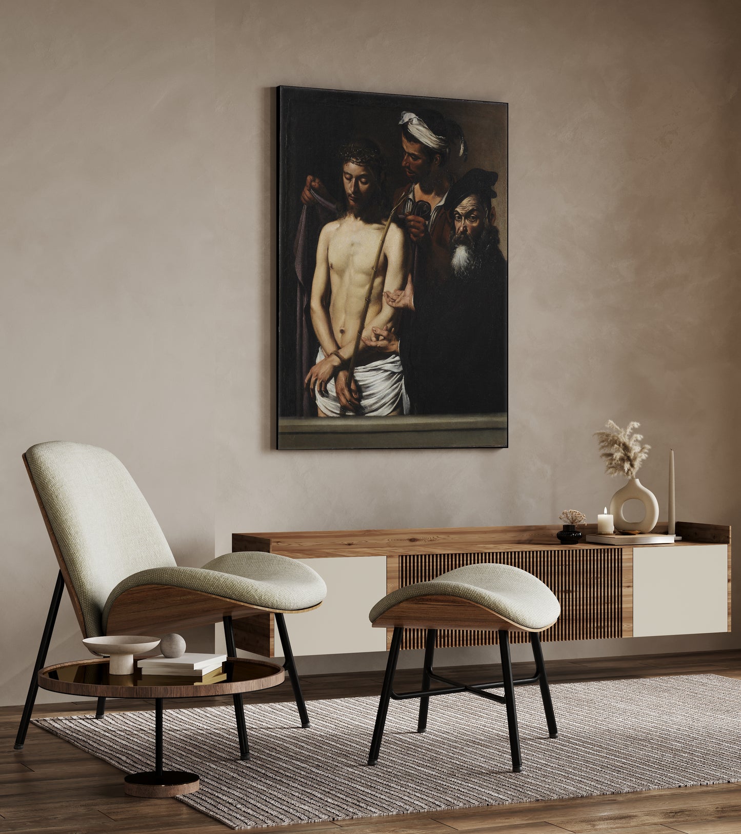 Caravaggio - Ecce homo | Stampa piatta HD o in 3D