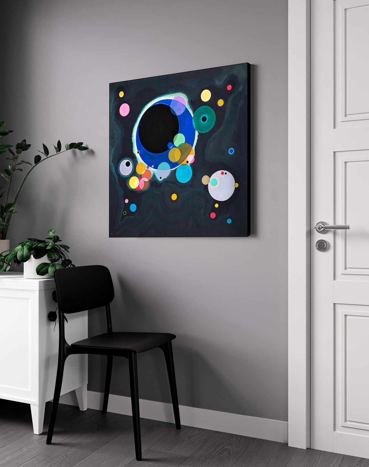 Kandinsky- Cerchi| Stampa piatta HD o in 3D