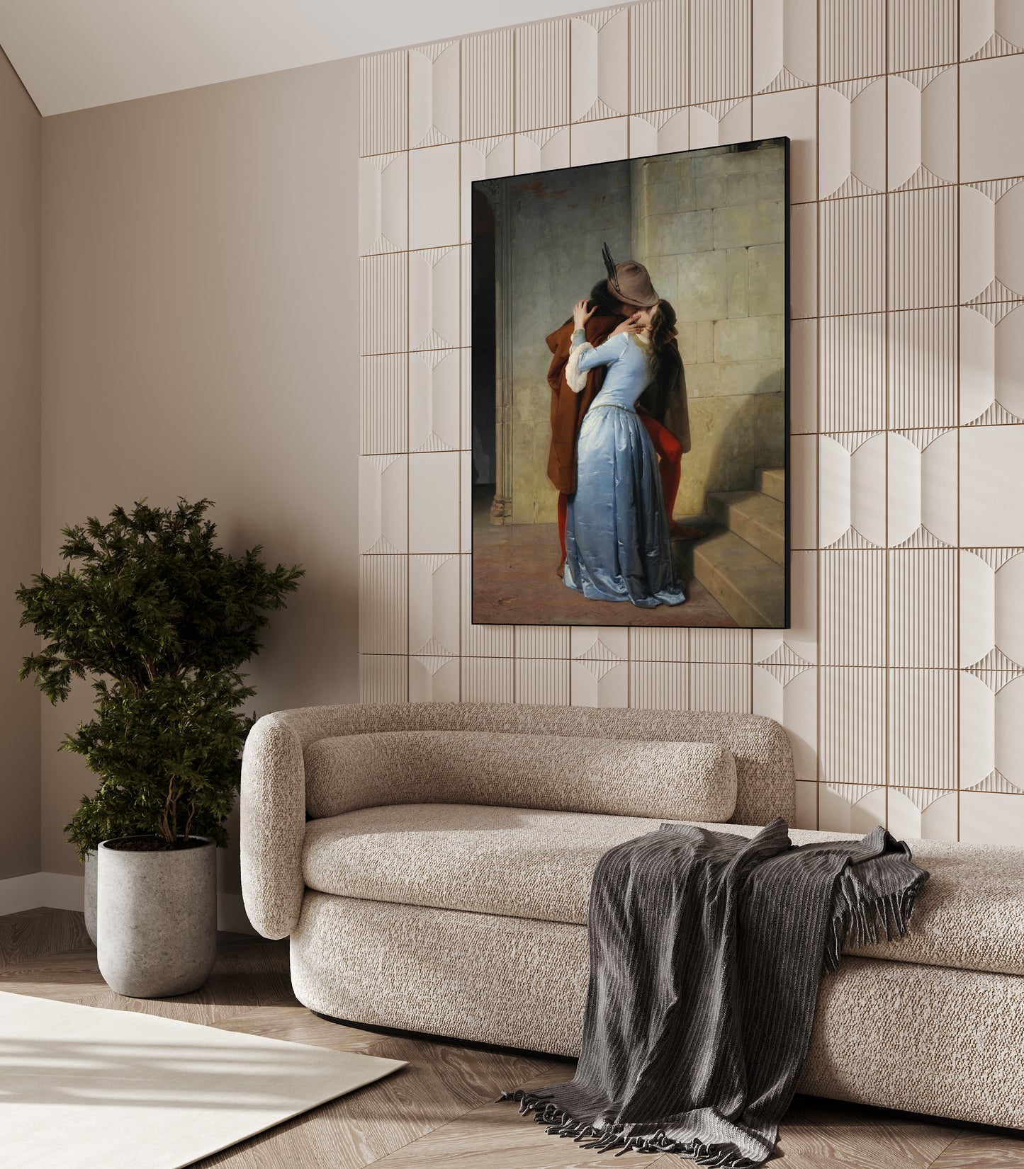 Hayez - Il bacio | Stampa piatta HD o in 3D