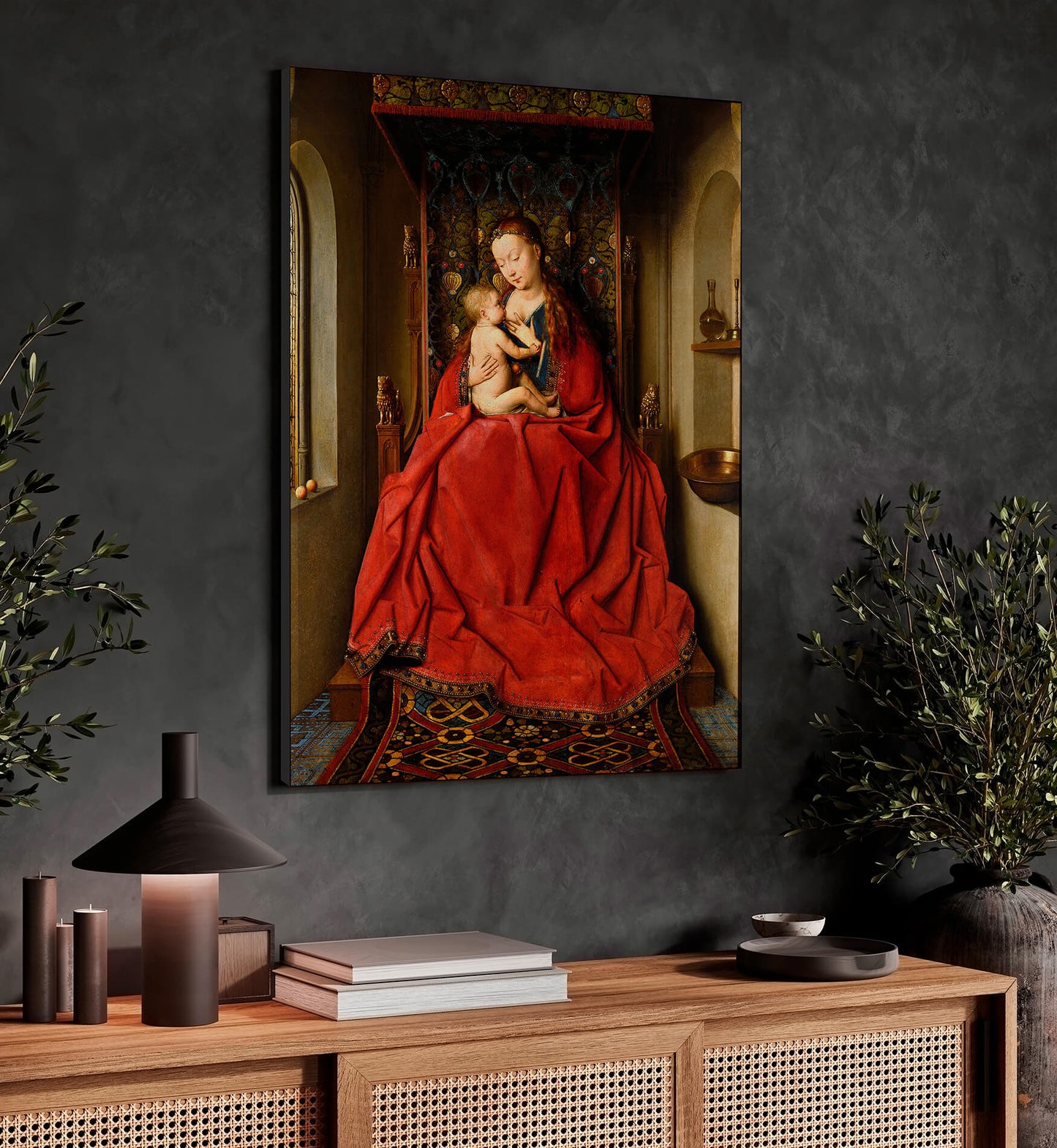 Jan Van Eyck- Lucca madonna | Stampa piatta HD o in 3D