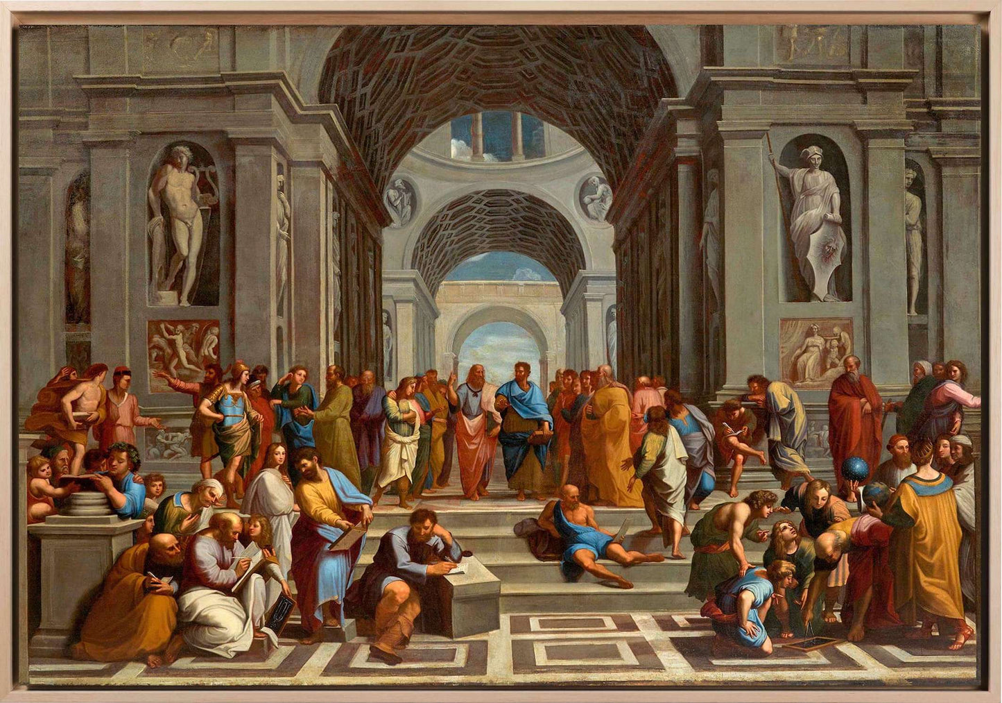 Raffaello - La Scuola di Atene | Stampa piatta HD o in 3D