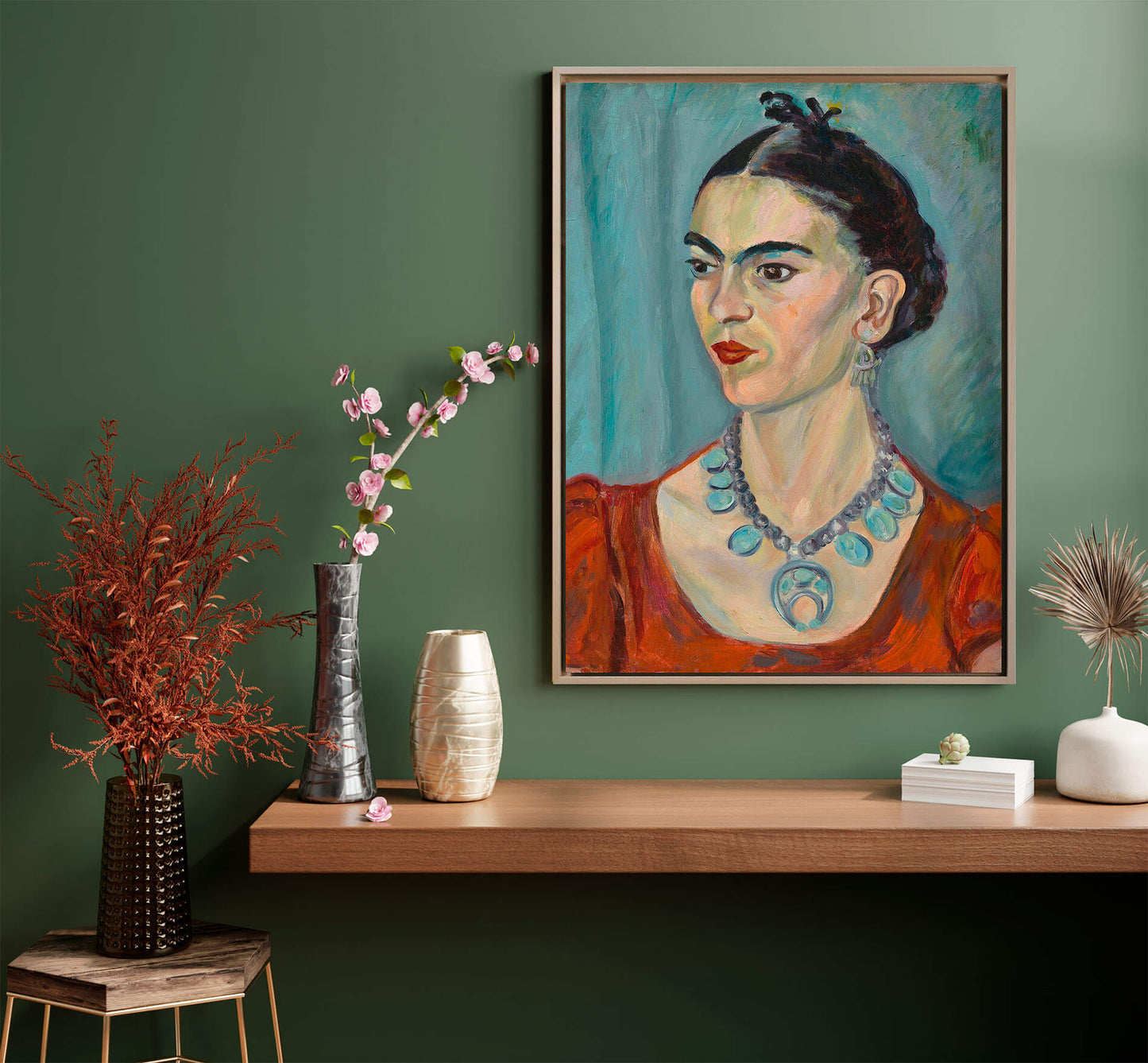 Ritratto di Frida Kahlo | Stampa piatta HD o in 3D