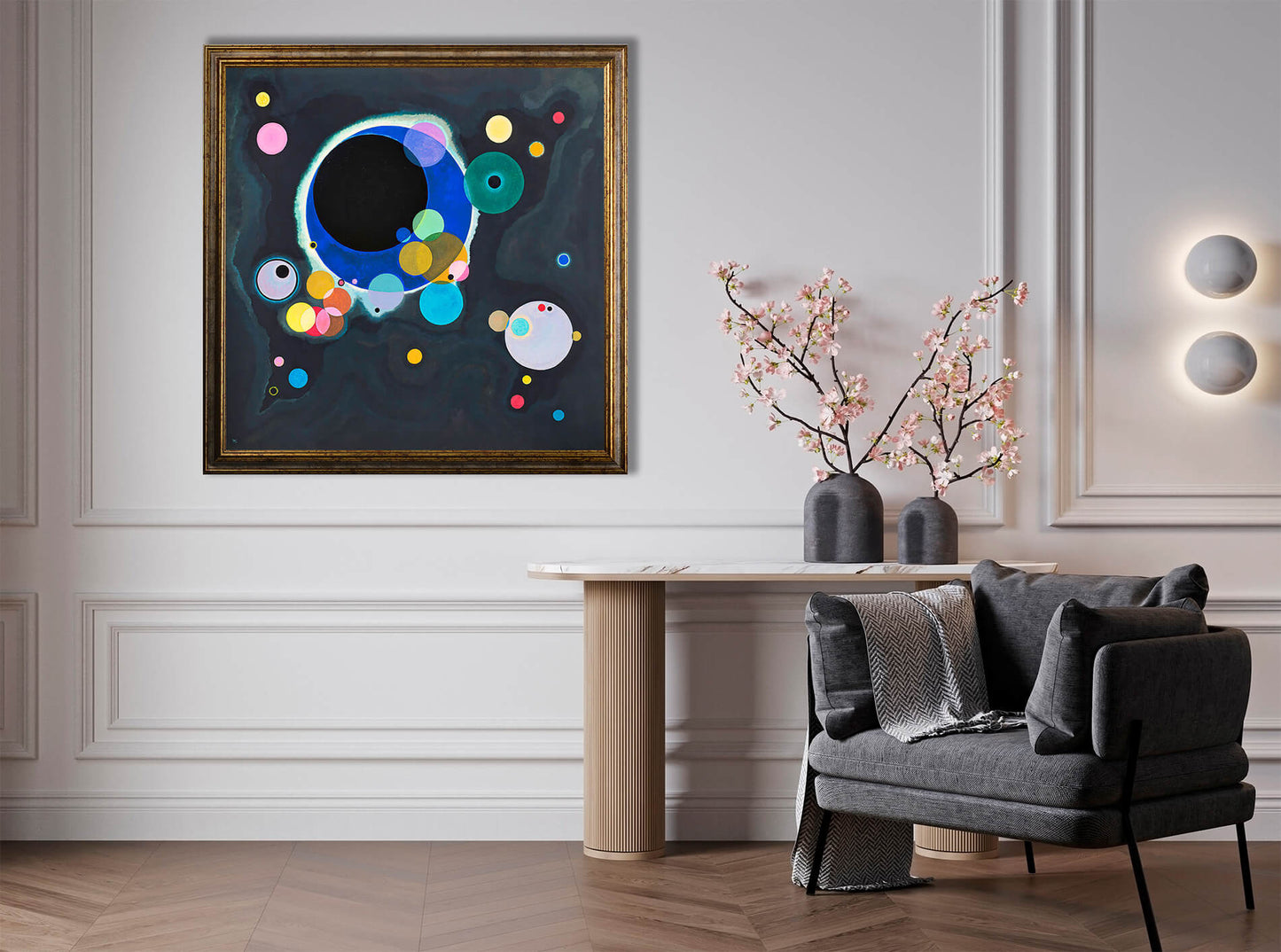 Kandinsky- Cerchi| Stampa piatta HD o in 3D