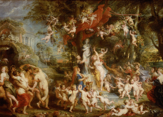 Rubens - La festa di Venere | Stampa piatta HD o in 3D