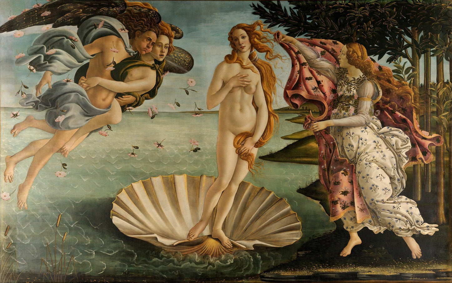 Botticelli - Nascita di Venere | Effetto lucido - Materico