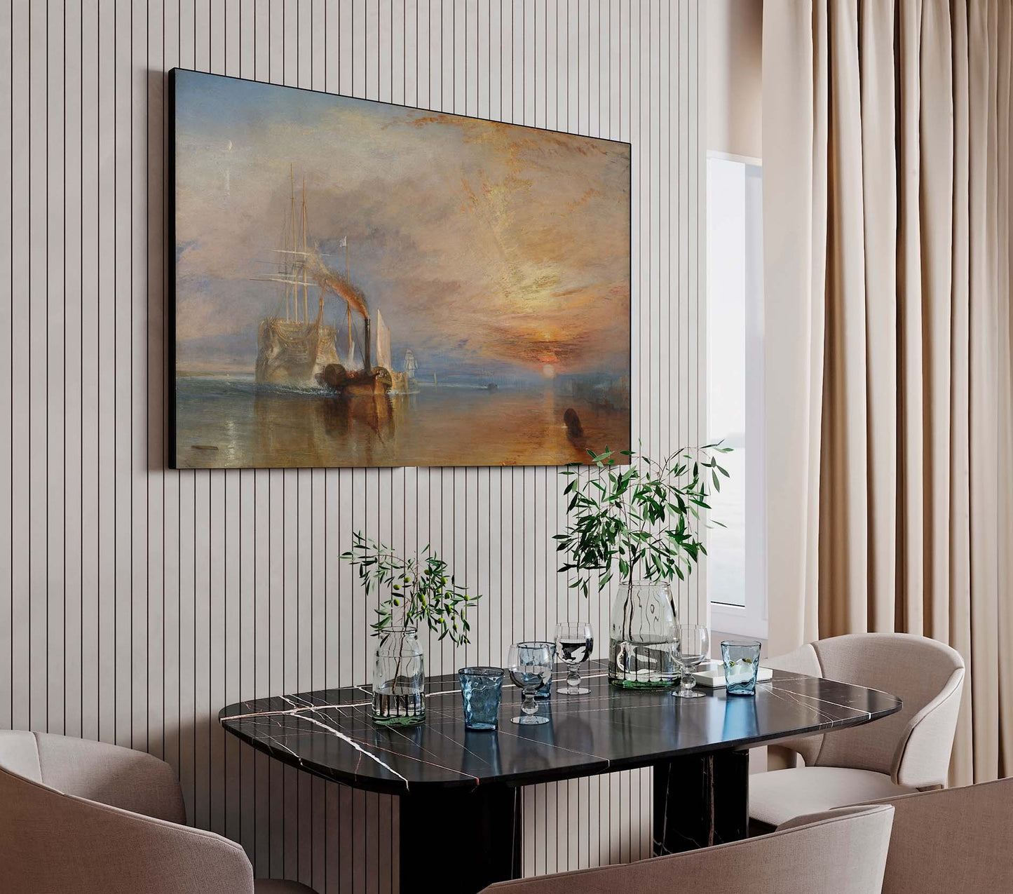 Turner - La valorosa Téméraire | Stampa piatta HD o in 3D