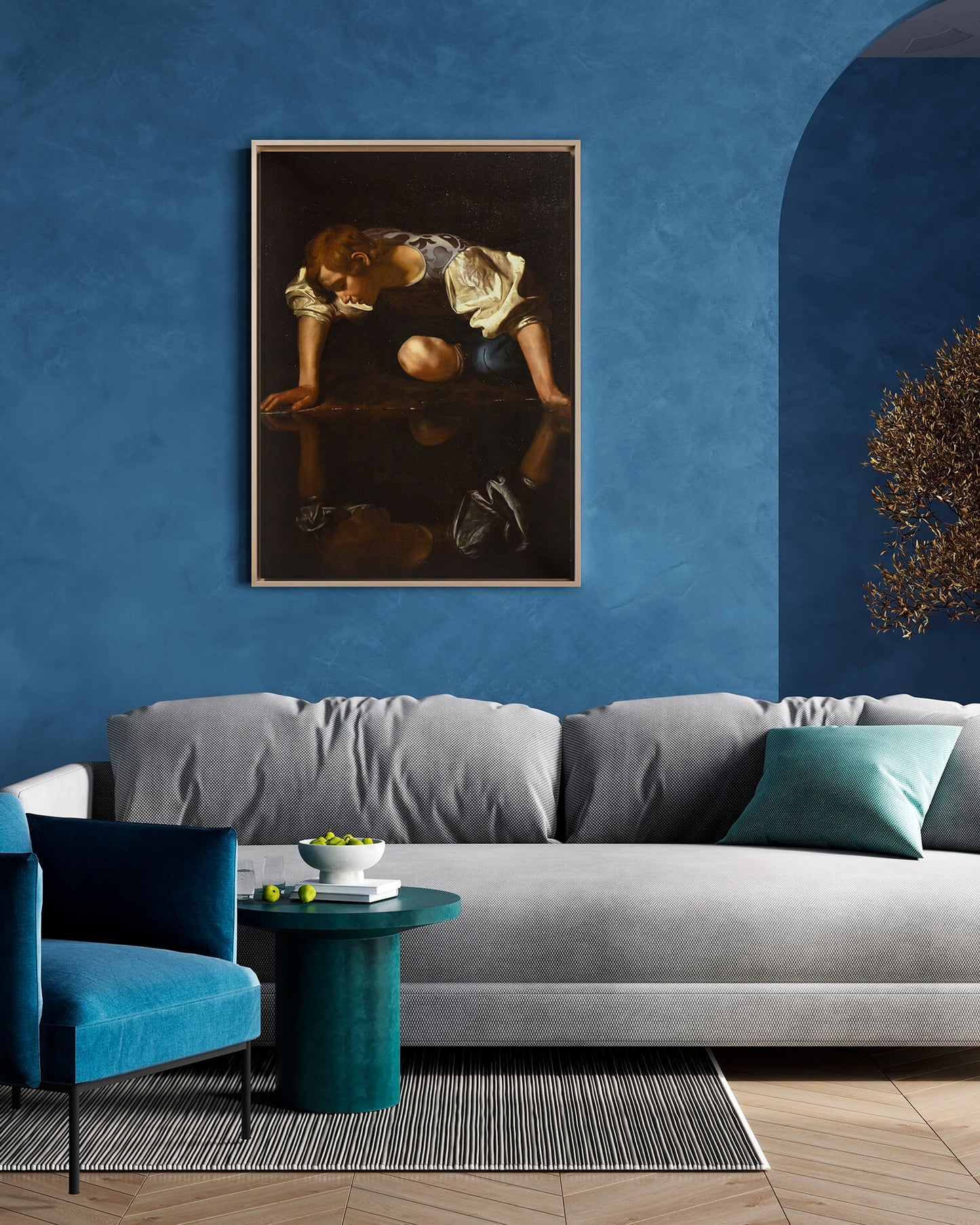 Caravaggio - Narciso | Stampa piatta HD o in 3D