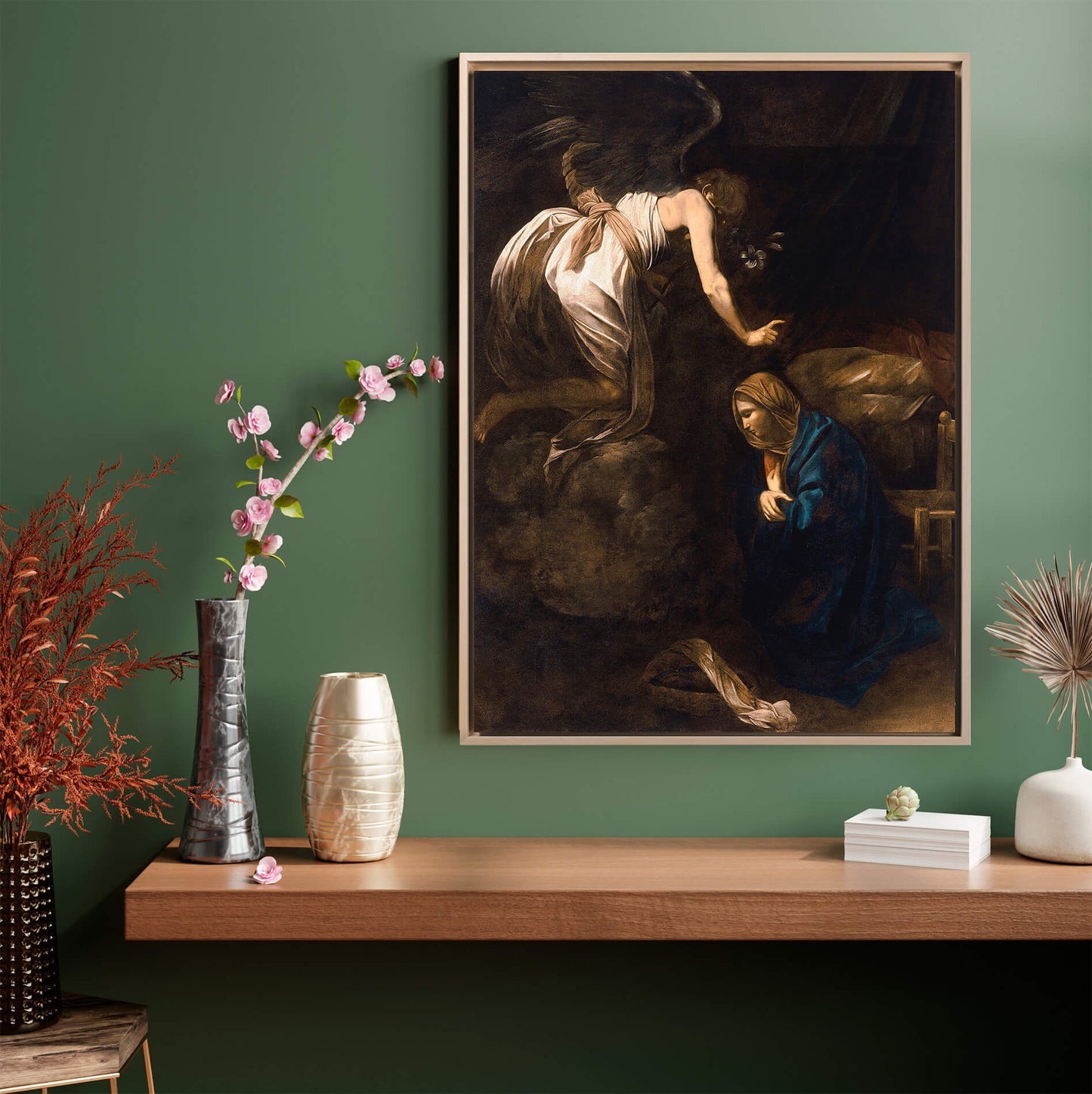 Caravaggio - L'annunciazione | Stampa piatta HD o 3D
