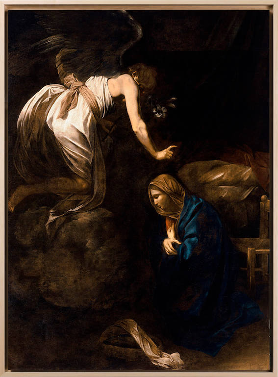Caravaggio - L'annunciazione | Stampa piatta HD o 3D