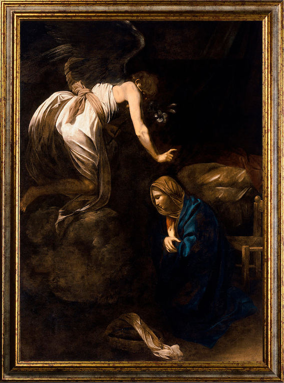 Caravaggio - L'annunciazione | Stampa piatta HD o 3D