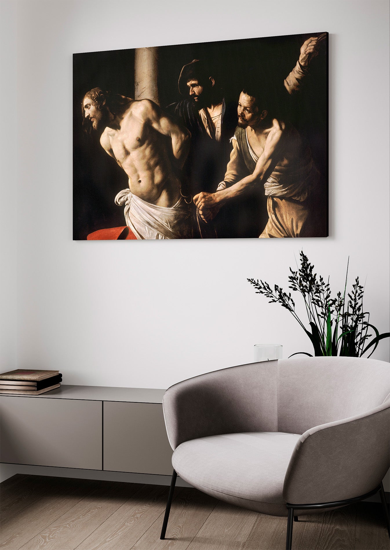 Caravaggio - Flagellazione di Cristo | Stampa piatta HD o in 3D