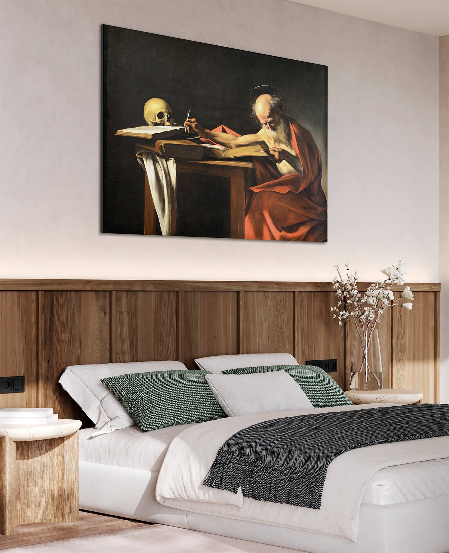 Caravaggio - San Girolamo scrivente | Stampa piatta HD o in 3D