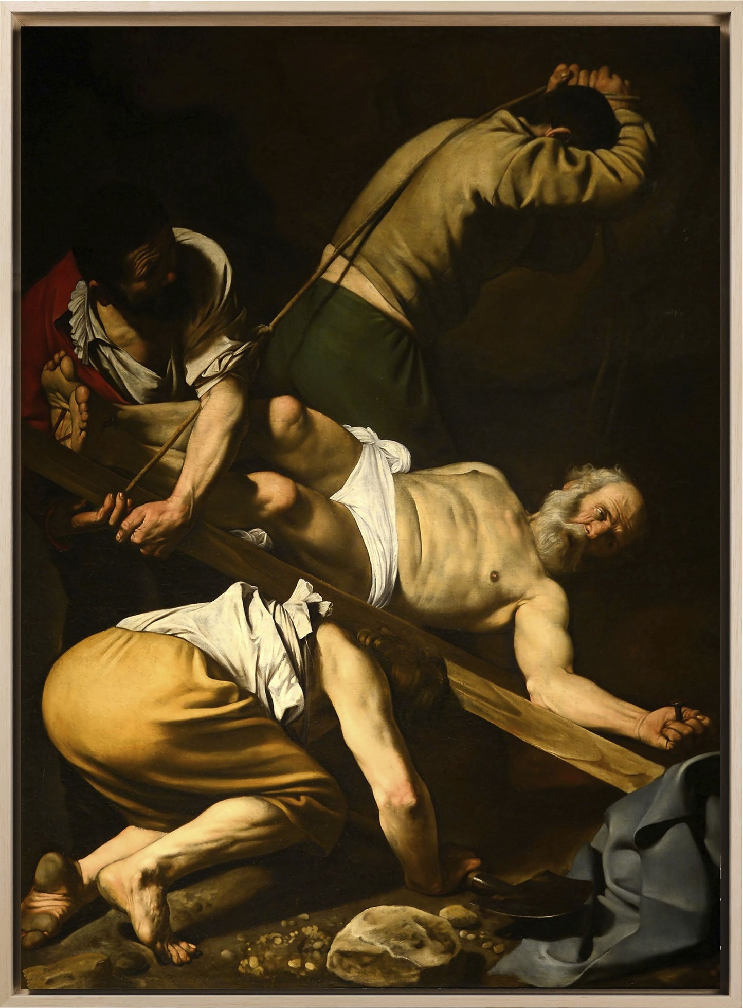Caravaggio - Crocifissione di san Pietro | Stampa piatta HD o in 3D