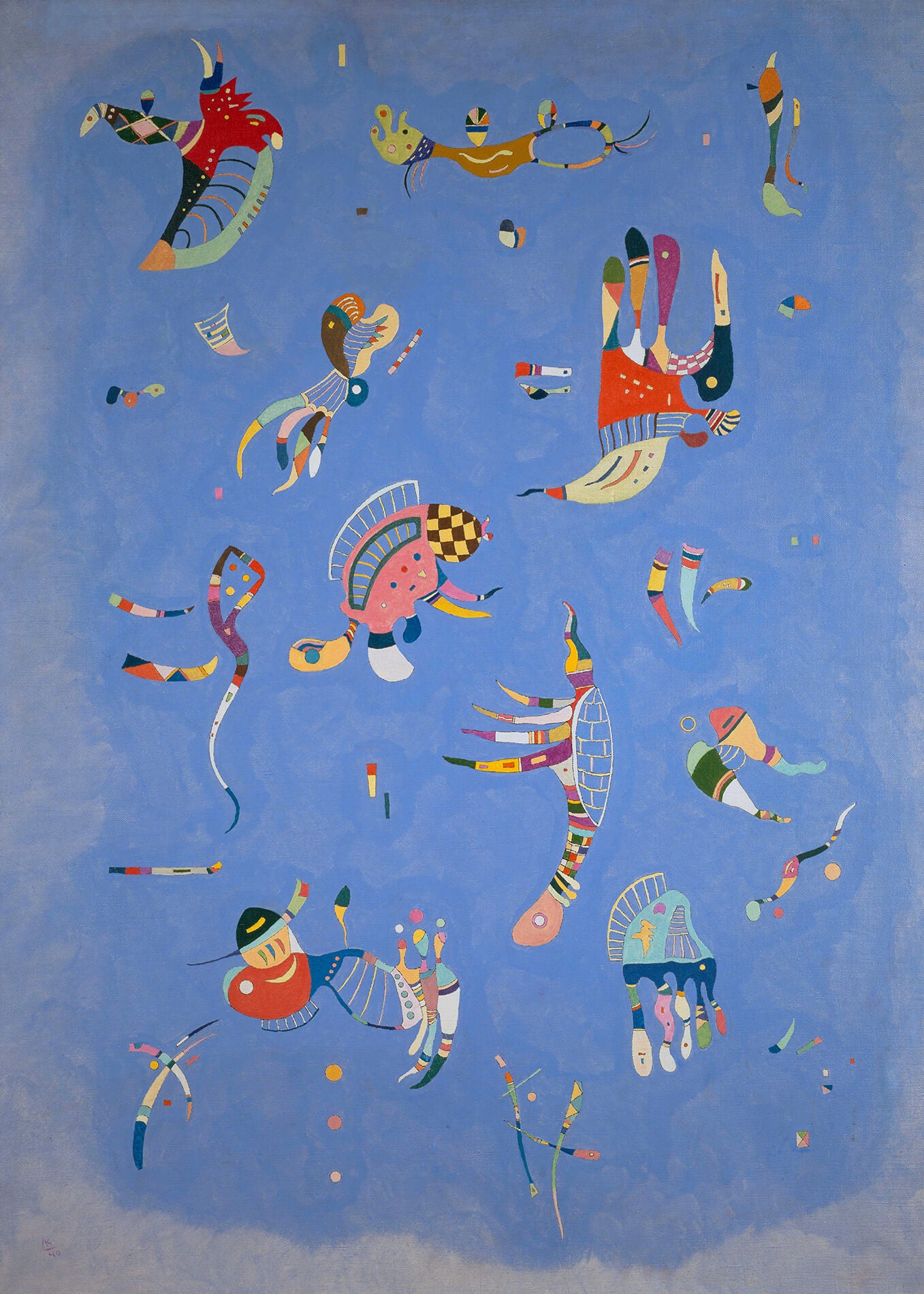 Kandinsky - Cielo blu | Stampa piatta HD o in 3D
