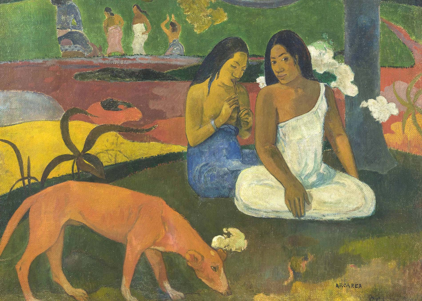 Klimt - Garten mit Sonnenblumen | Glanzeffekt