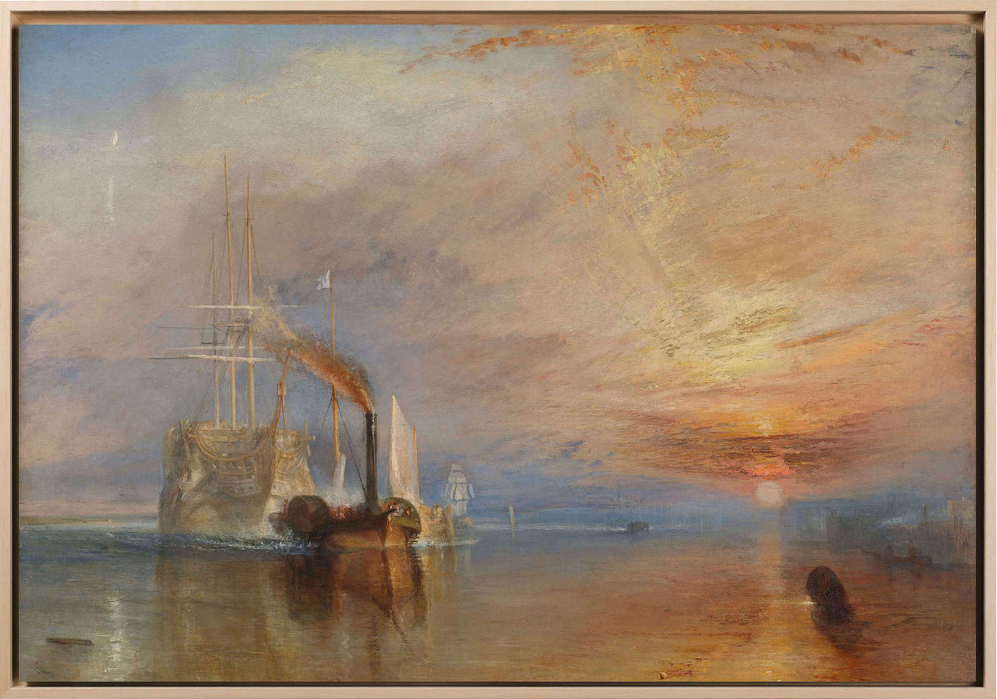 Turner - La valorosa Téméraire | Stampa piatta HD o in 3D